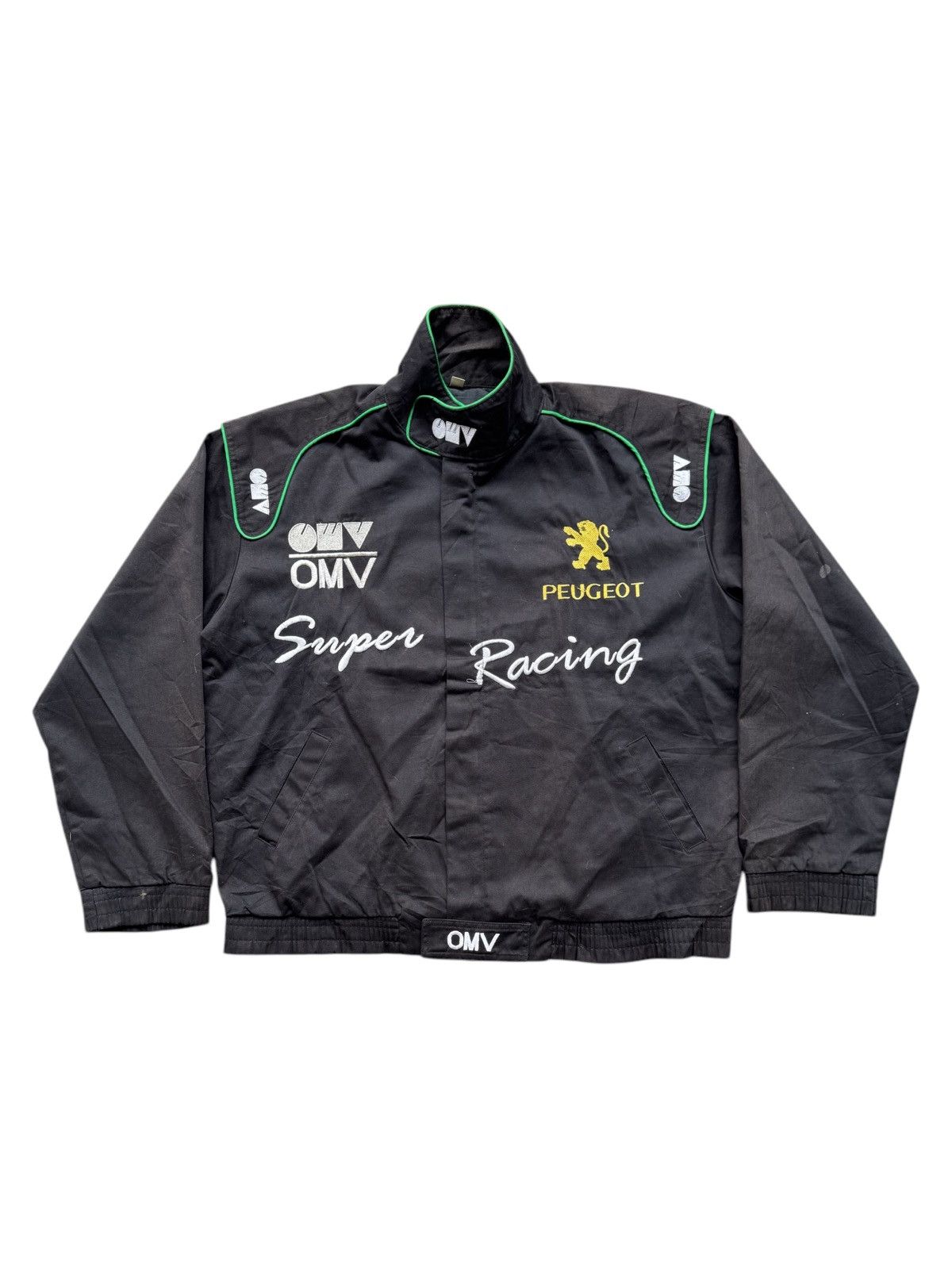 VERY RARE VINTAGE JACKET PEUGEOT RALLY RACING TEAM SPONSORED