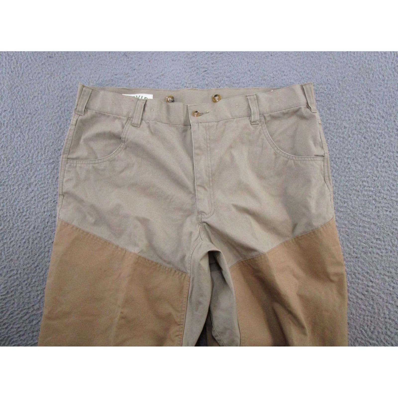Orvis Orvis Pants Mens 38x31 Heavy Cotton Brush Guard Outdoor Hunting Chino Beige Pockets Zipper Slant Pocket Regular Straight Vintage No Size US 38 / EU 54 - 3 Thumbnail