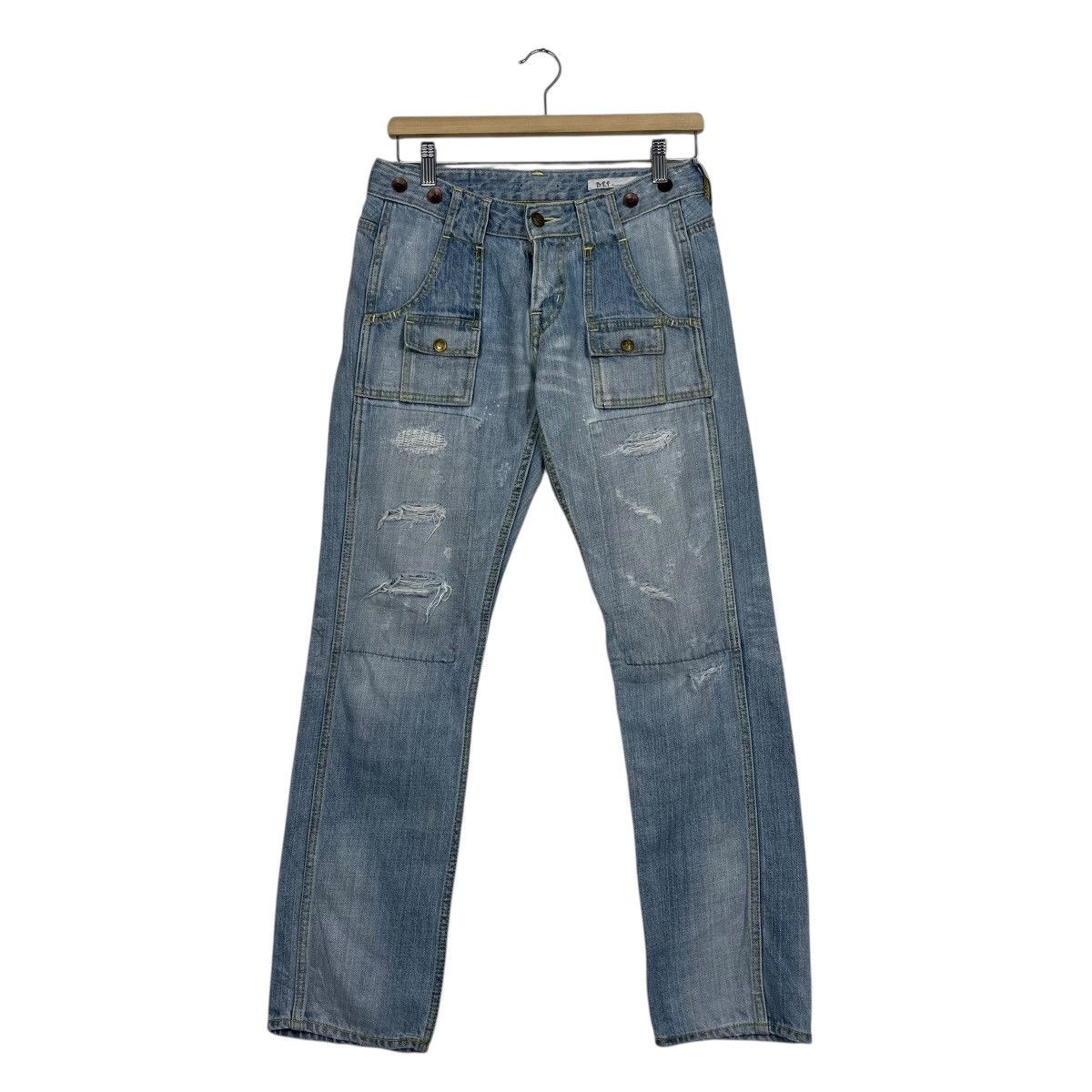 Vintage Japanese Designer Workwear Bush Pants Denim