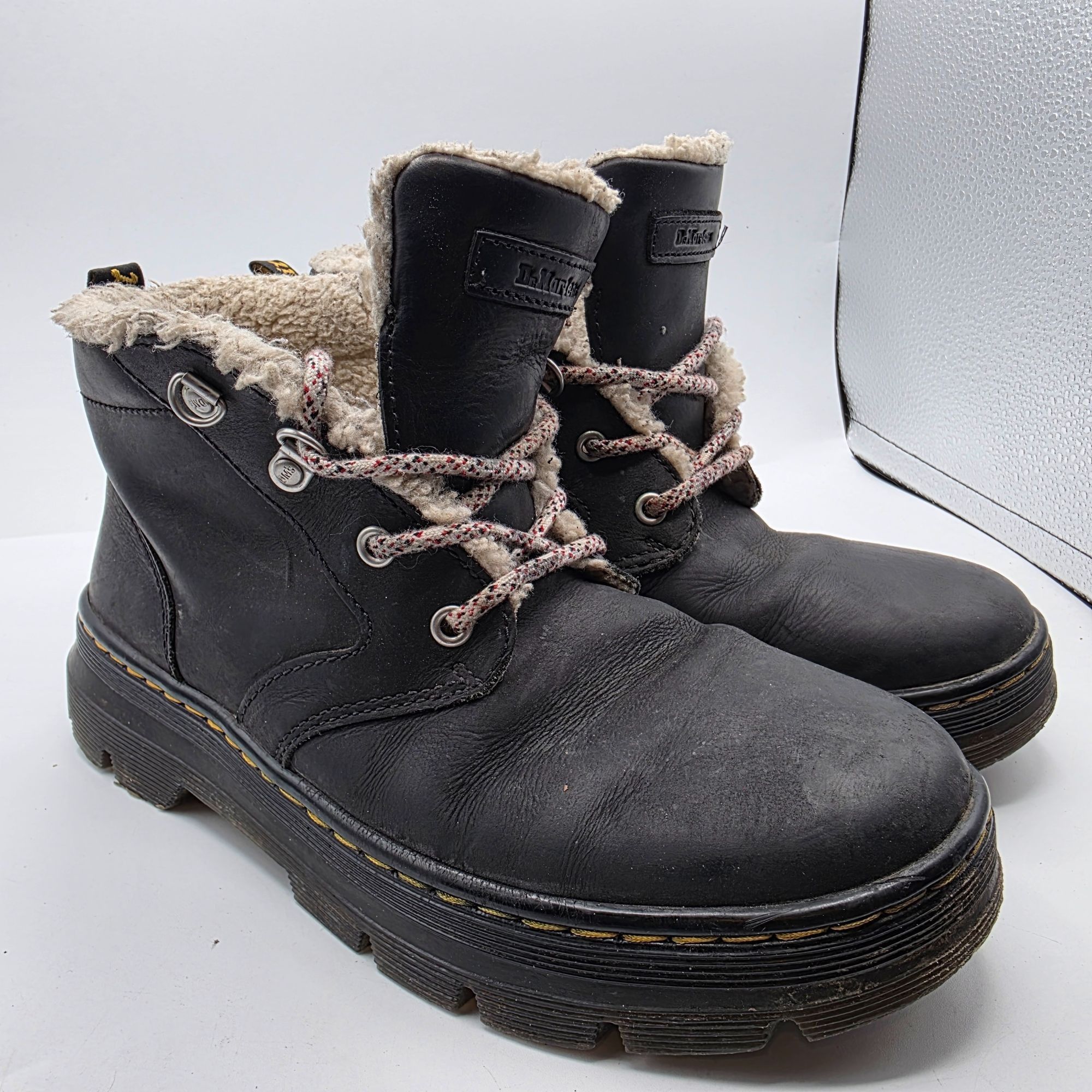 Dr. Martens Dr. Martens Bonny Womens 9 Sherpa Lined Winter Boots Black L Size US 9 / IT 39 - 1 Thumbnail