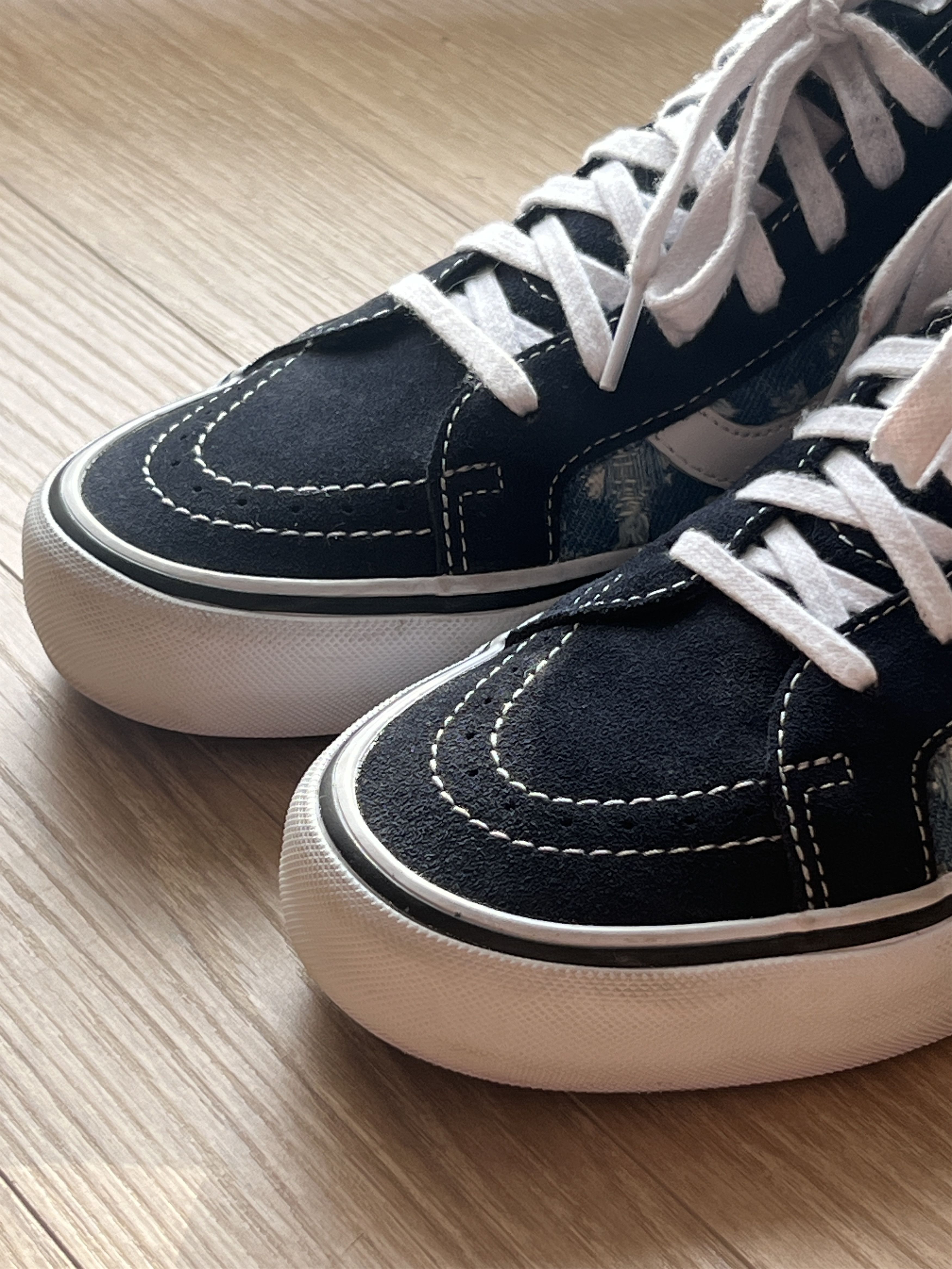 Supreme × Vans Supreme Vans Hi-Top Shoes Blue Denim Jeans SK8 Size US 8 / EU 41 - 4 Thumbnail