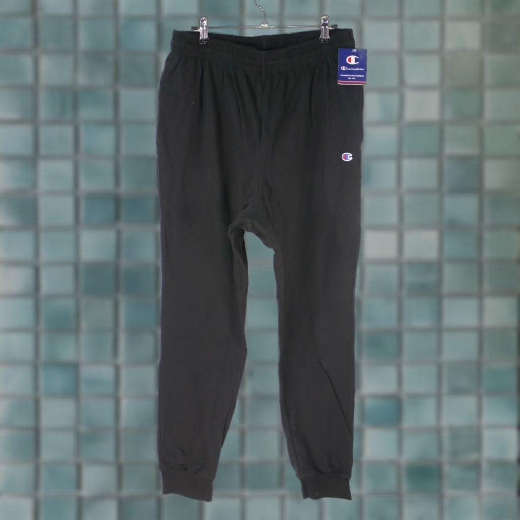 Champion Champion Jogger Sweatpants - Mens - Medium - Black - Drawstring - Activewear - 29in Inseam - Tapered Leg - Loose Fit Size US 30 / EU 46 - 1 Thumbnail