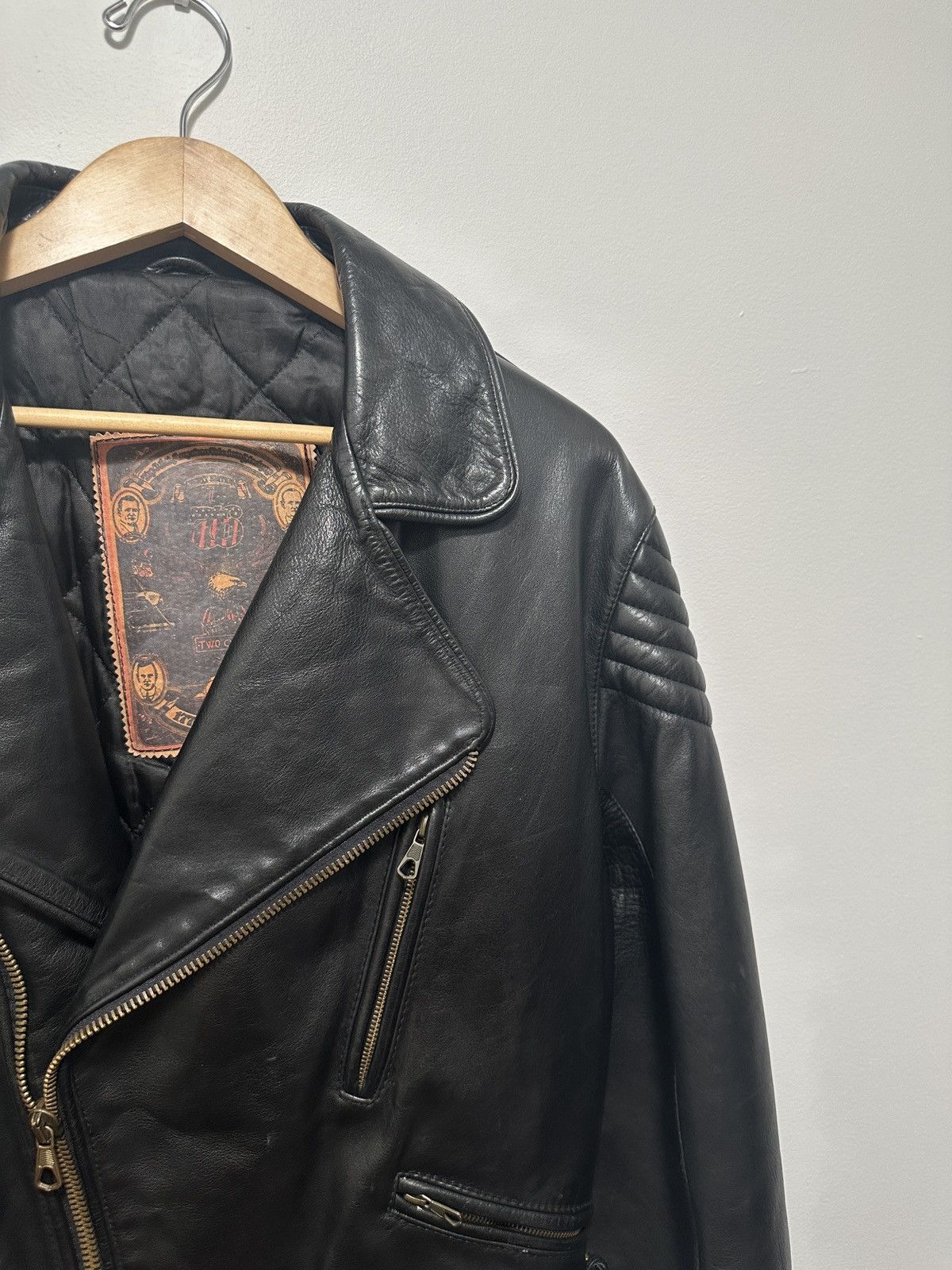 Genuine Leather × Vintage Vintage 70s Leather Biker Jacket Size US M / EU 48-50 / 2 - 4 Thumbnail