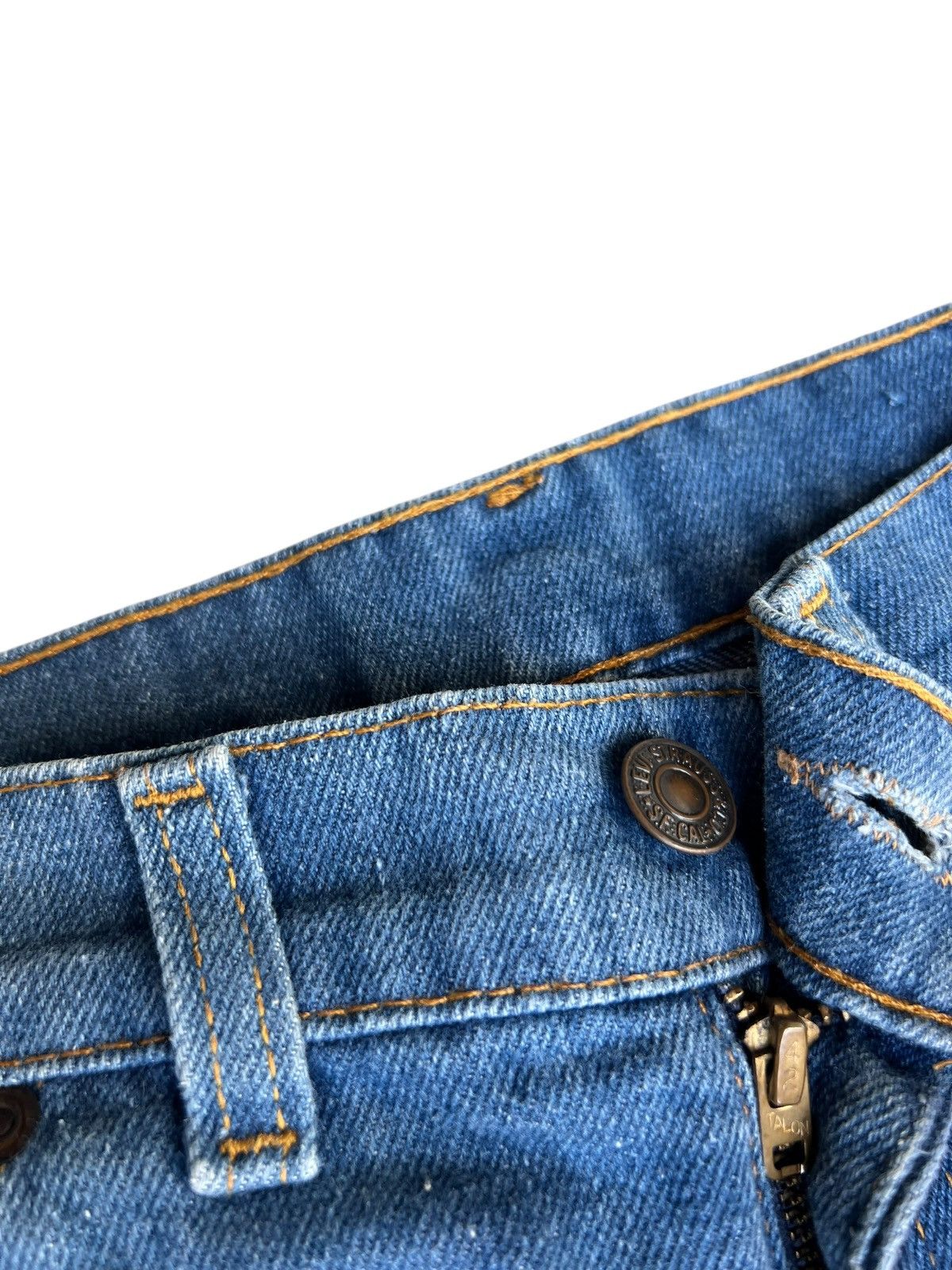 Levi's Vintage 70s Levi’s Movin On Jeans Blue Tab Flare Denim Jeans Size US 30 / EU 46 - 5 Thumbnail