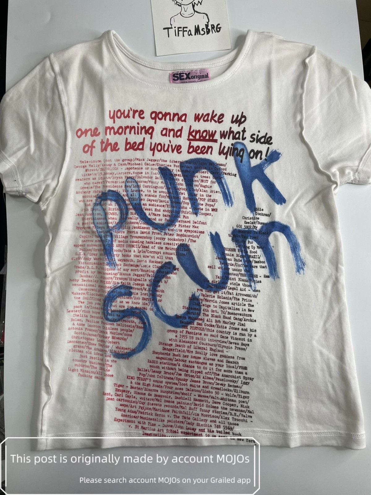 Vivienne Westwood Sz F Vivienne Westwood Skinny Punk Scum Sex Original Tee Size US XS / EU 42 / 0 - 1 Thumbnail