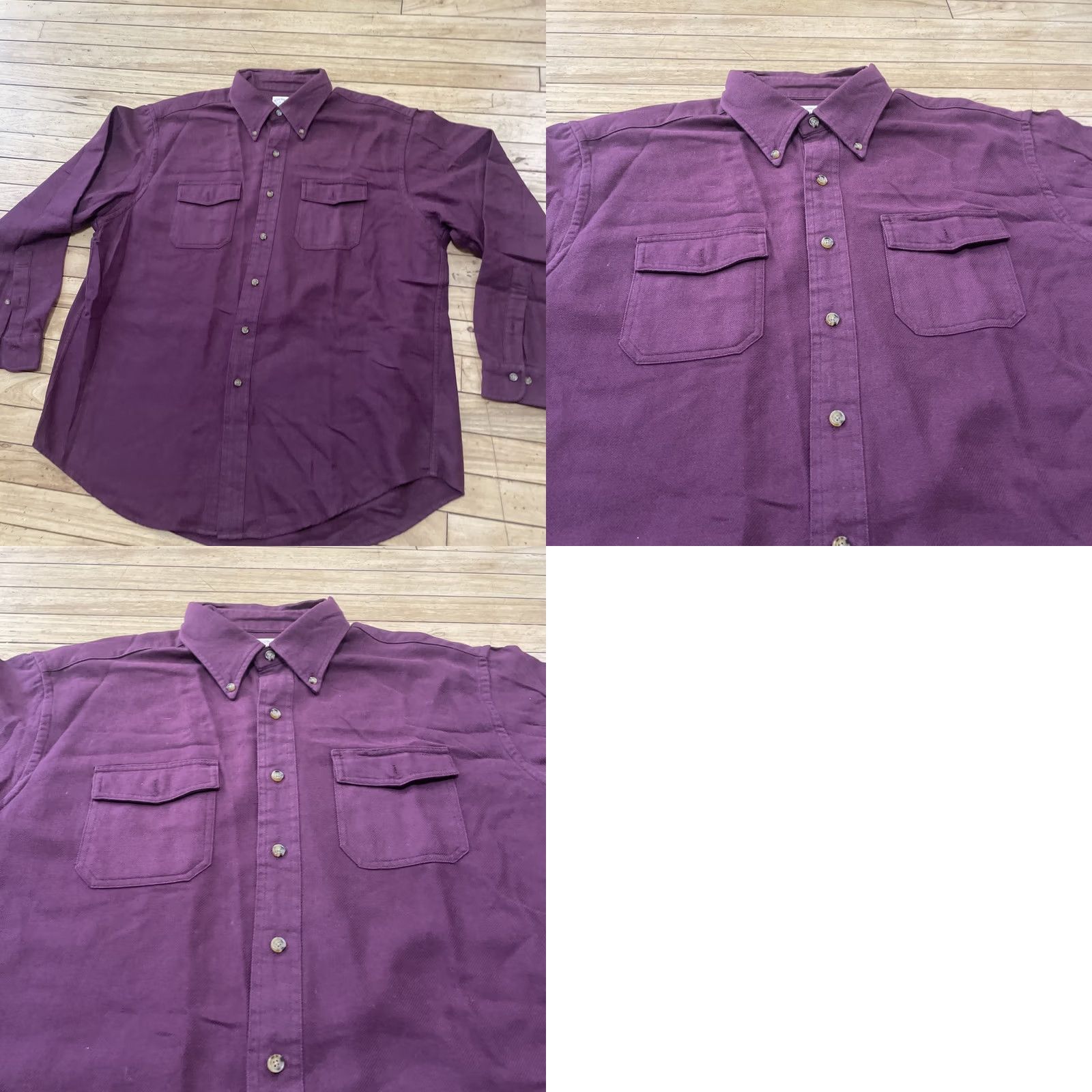 Brooks Brothers VINTAGE Brooks Brothers 1818 Wool Button Shirt Men XL Long Sleeve Militaria Red Maroon Wool Button-Up Shirt Mens XL Long Sleeve Red Militaria Size US XL / EU 56 / 4 - 11 Thumbnail