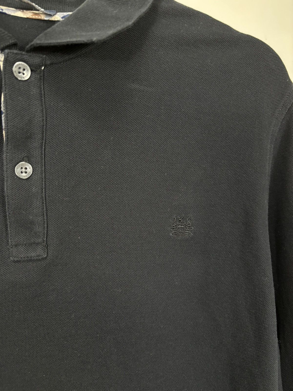 Aquascutum Vintage Aquascutum Classic Black Long Sleeve Polo Shirt Size US M / EU 48-50 / 2 - 4 Thumbnail