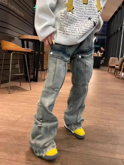 VIBE Vintage street wash micro-flared jeans Size US 32 / EU 48 - 2 Thumbnail