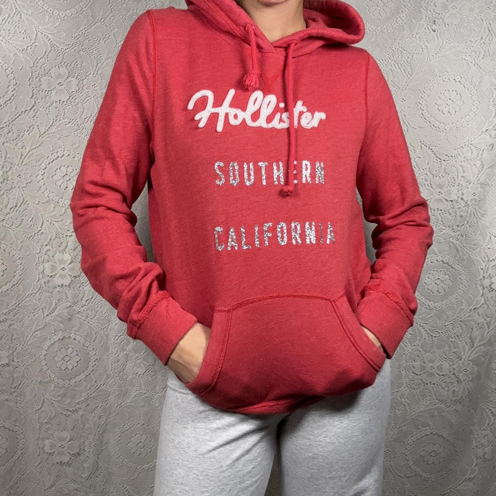 Other y2k Hollister red hoodie Size L / US 10 / IT 46 - 1 Thumbnail