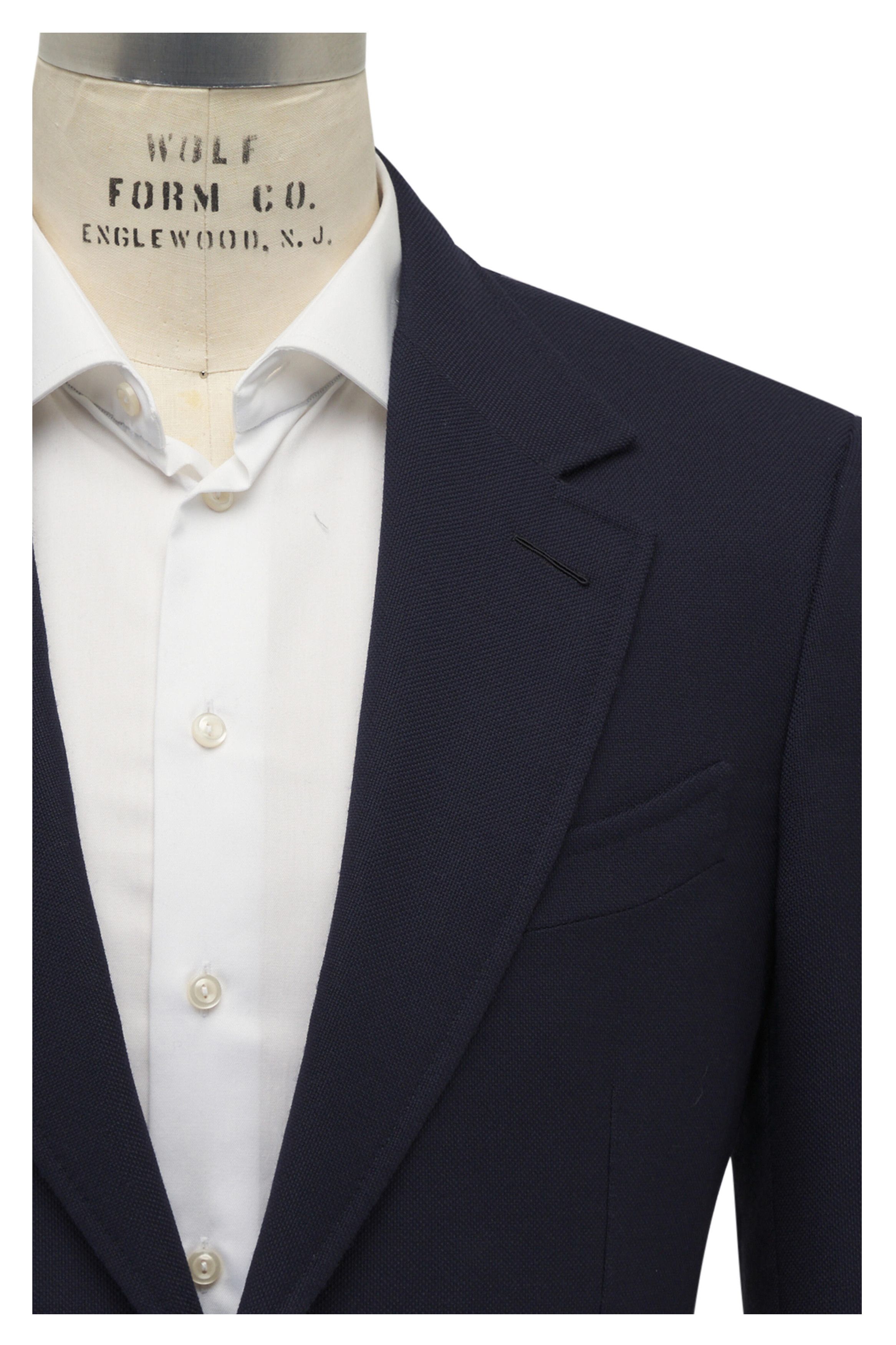 Tom Ford o1mtch0225 Shelton Wool Sportcoat in Navy Size US L / EU 52-54 / 3 - 2 Thumbnail