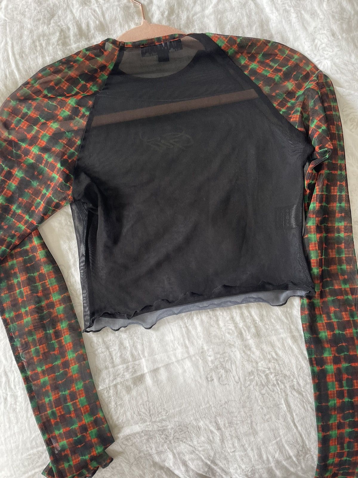 I.AM.GIA Sheer multi color I Am Gia cropped long sleeve top Size XS / US 0-2 / IT 36-38 - 3 Thumbnail
