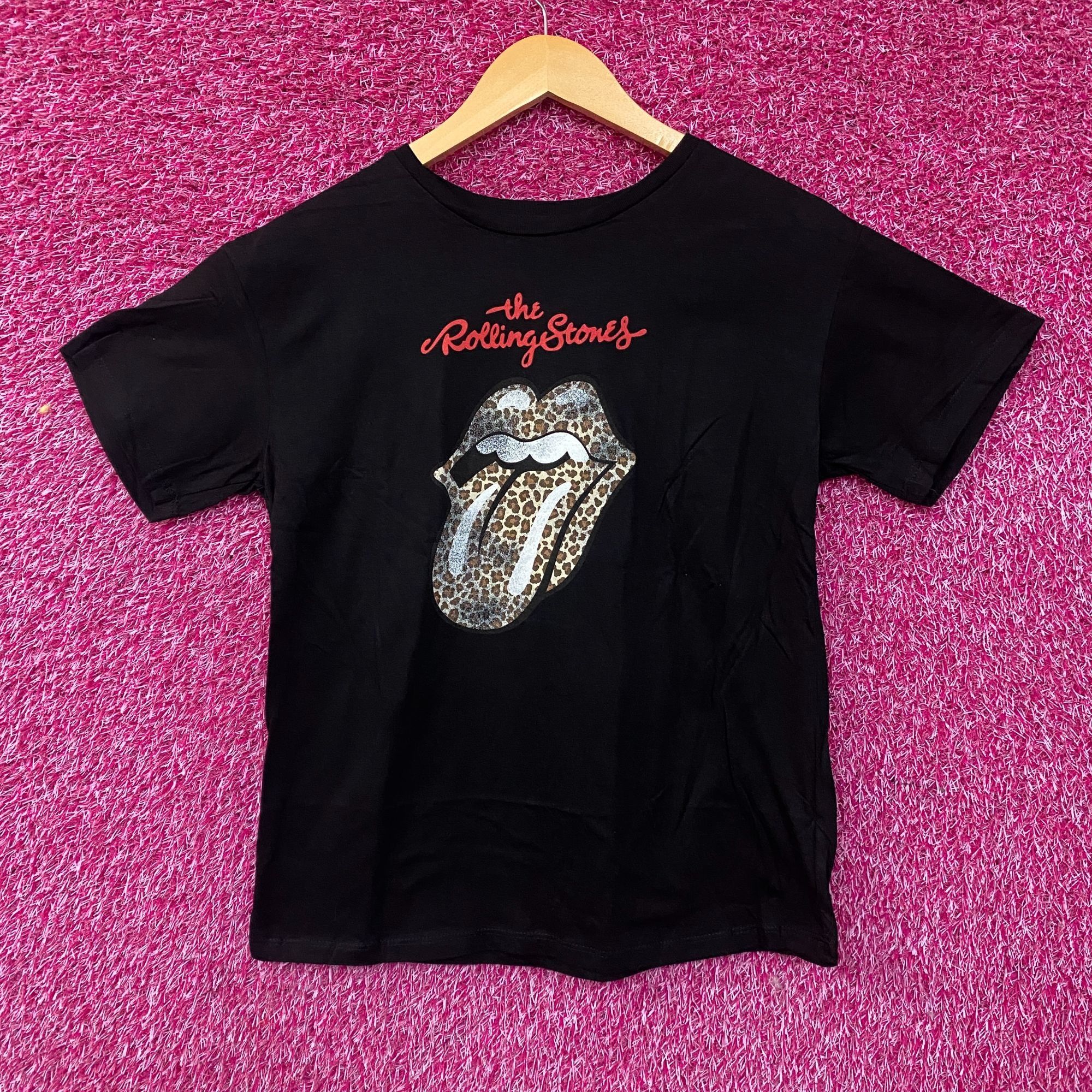 The Rolling Stones Rolling Stones Leopard Print Tongue Graphic Women's T-Shirt Size XL / US 12-14 / IT 48-50 - 1 Thumbnail