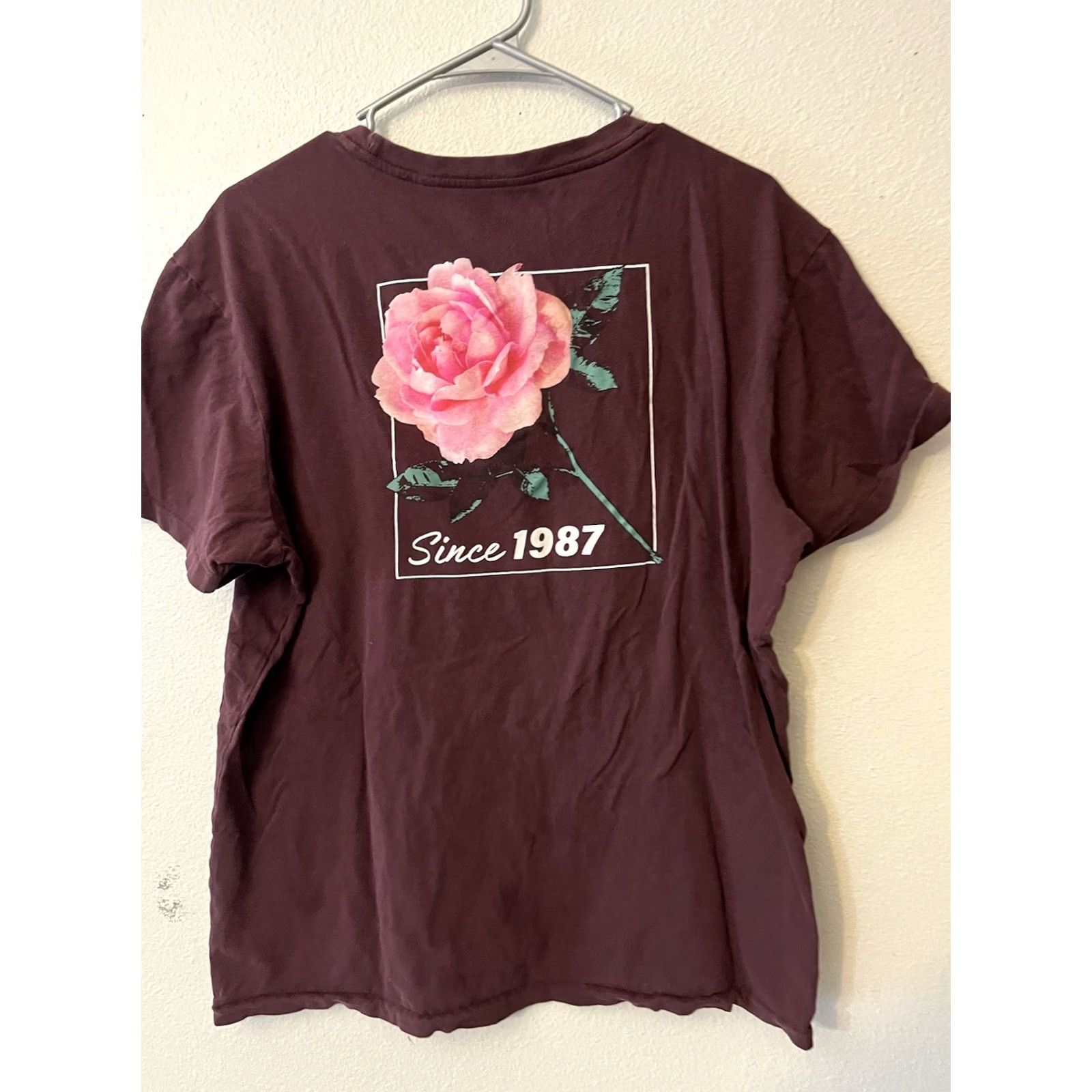 Aeropostale Aeropostale Graphic Tee Mens T-Shirt Size Large Burgundy Logo Short Sleeve T-Shirt Mens Size US L / EU 52-54 / 3 - 2 Thumbnail