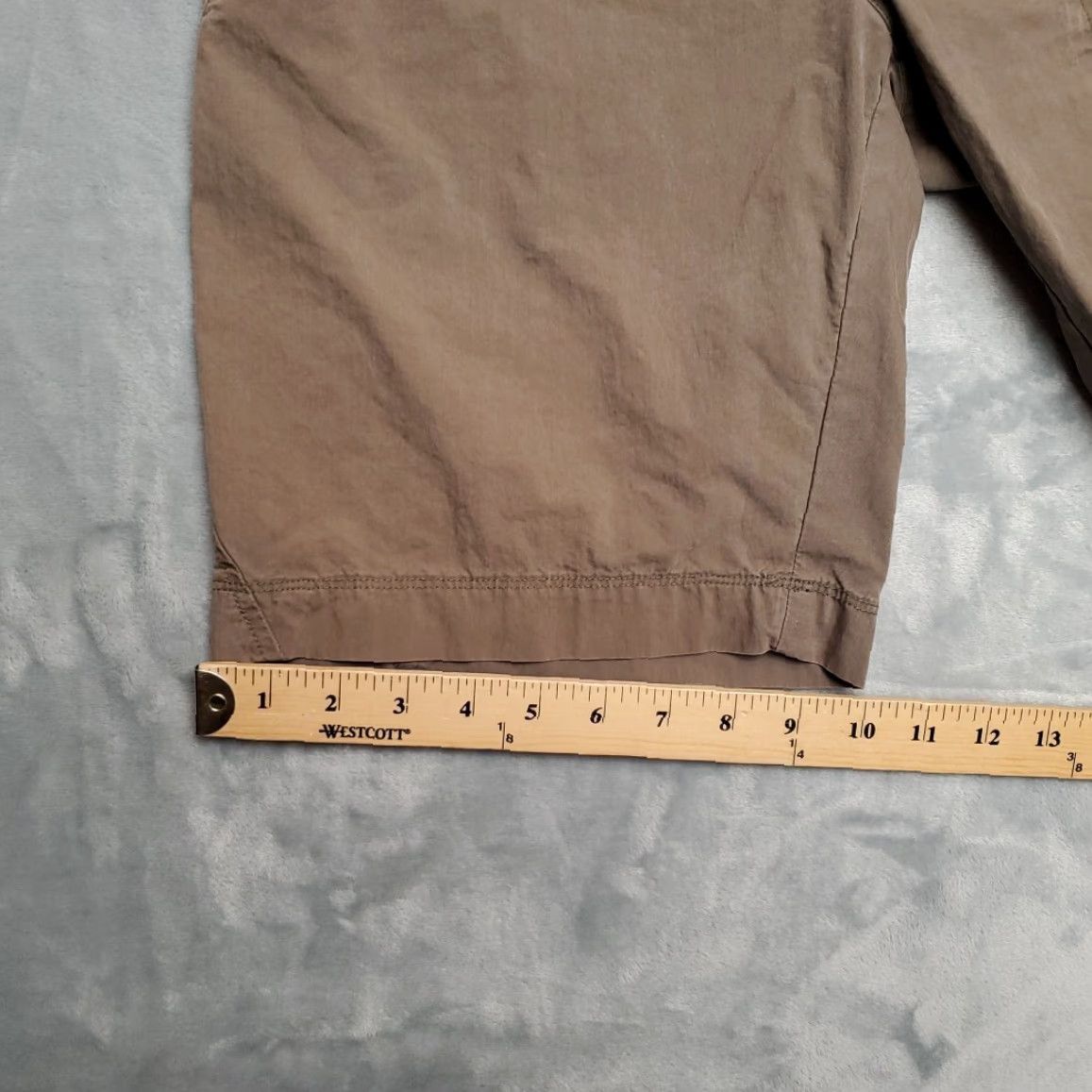 Vintage REI Shorts Women 6 Brown Cotton Nylon Blend Lightweight Cargo Pocket Hiking Gorp Size 28" / US 6 / IT 42 - 8 Thumbnail