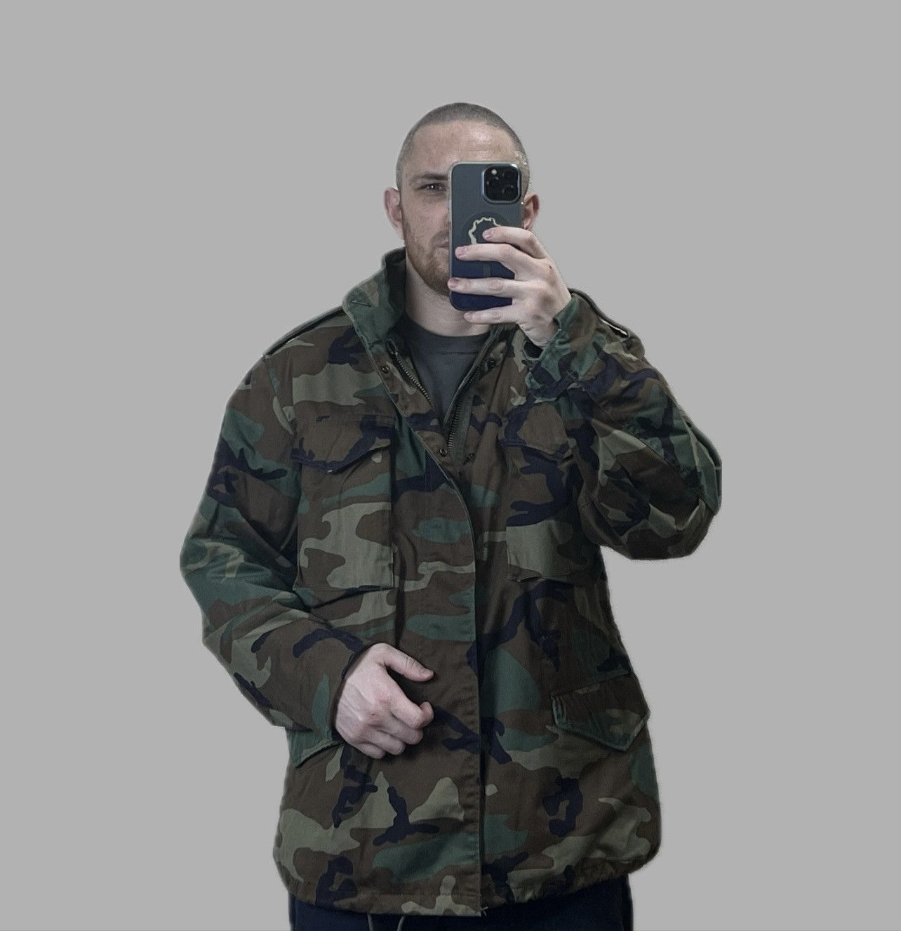Alpha Industries Vintage Alpha Industries M-65 Field Jacket Woodland Camo 90s Size US M / EU 48-50 / 2 - 3 Thumbnail