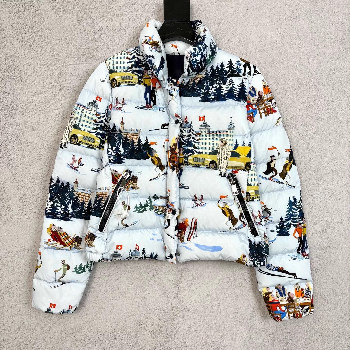 Moncler Moncler Dejan Ski Scene All Over Print Down Jacket Size S / US 4 / IT 40 - 1 Thumbnail