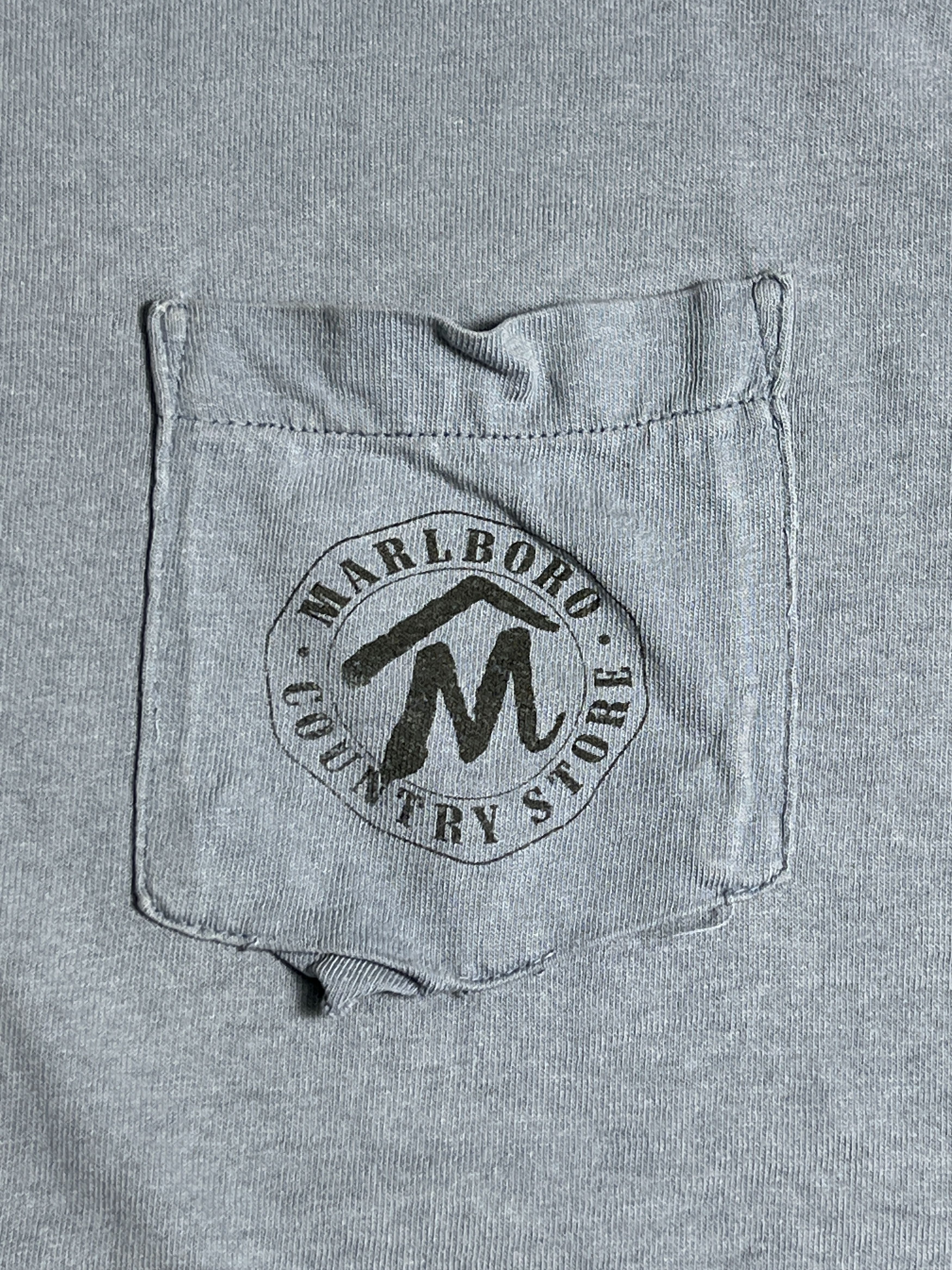 Marlboro × Vintage Vintage 90s Marlboro Country Store Pocket Tee GTME586 Size US XXL / EU 58 / 5 - 6 Thumbnail