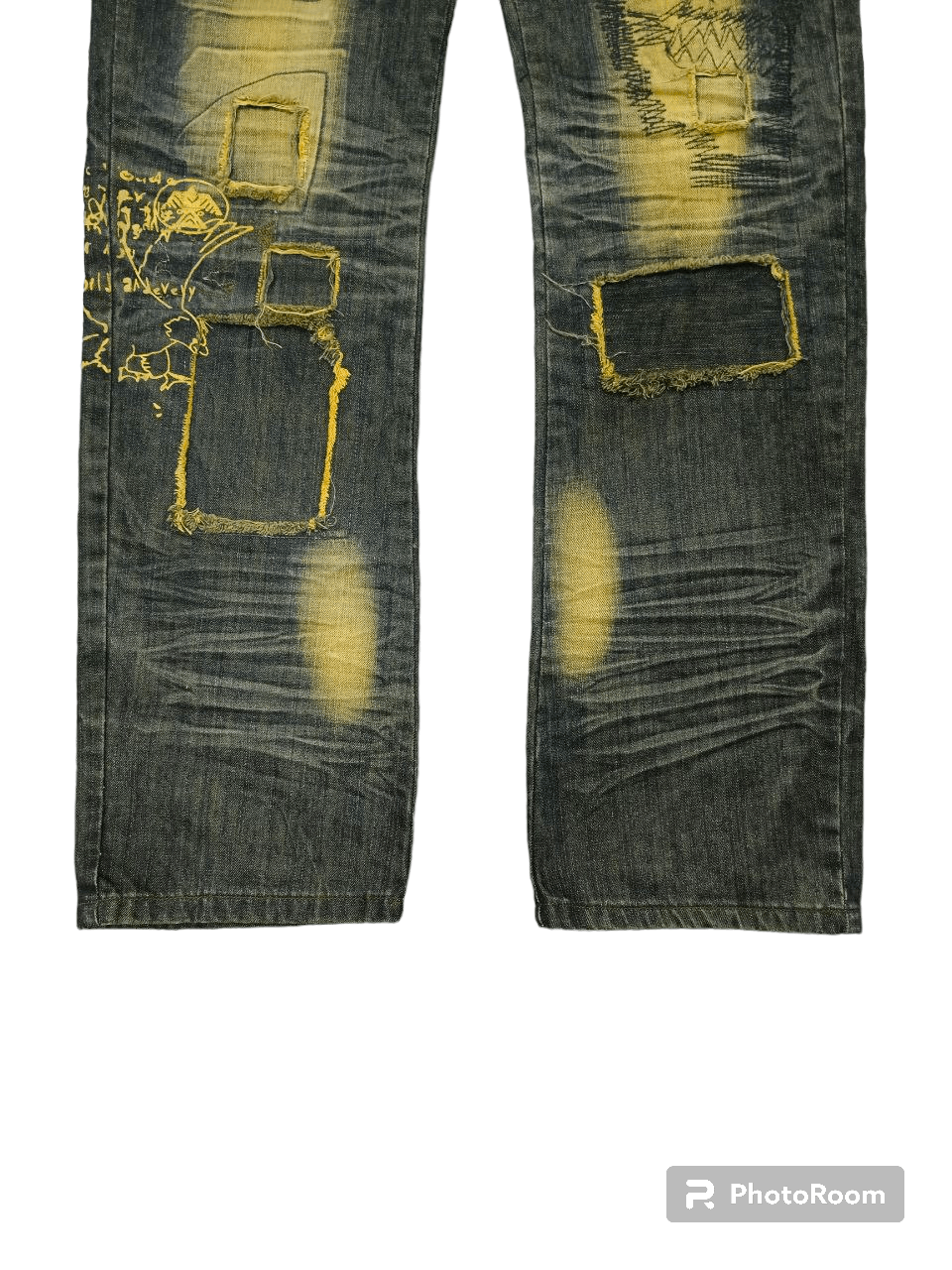Rusty SICK RUSTY PACTHWORK ILLUSTRATION T.S.L JEANS Size US 34 / EU 50 - 6 Thumbnail
