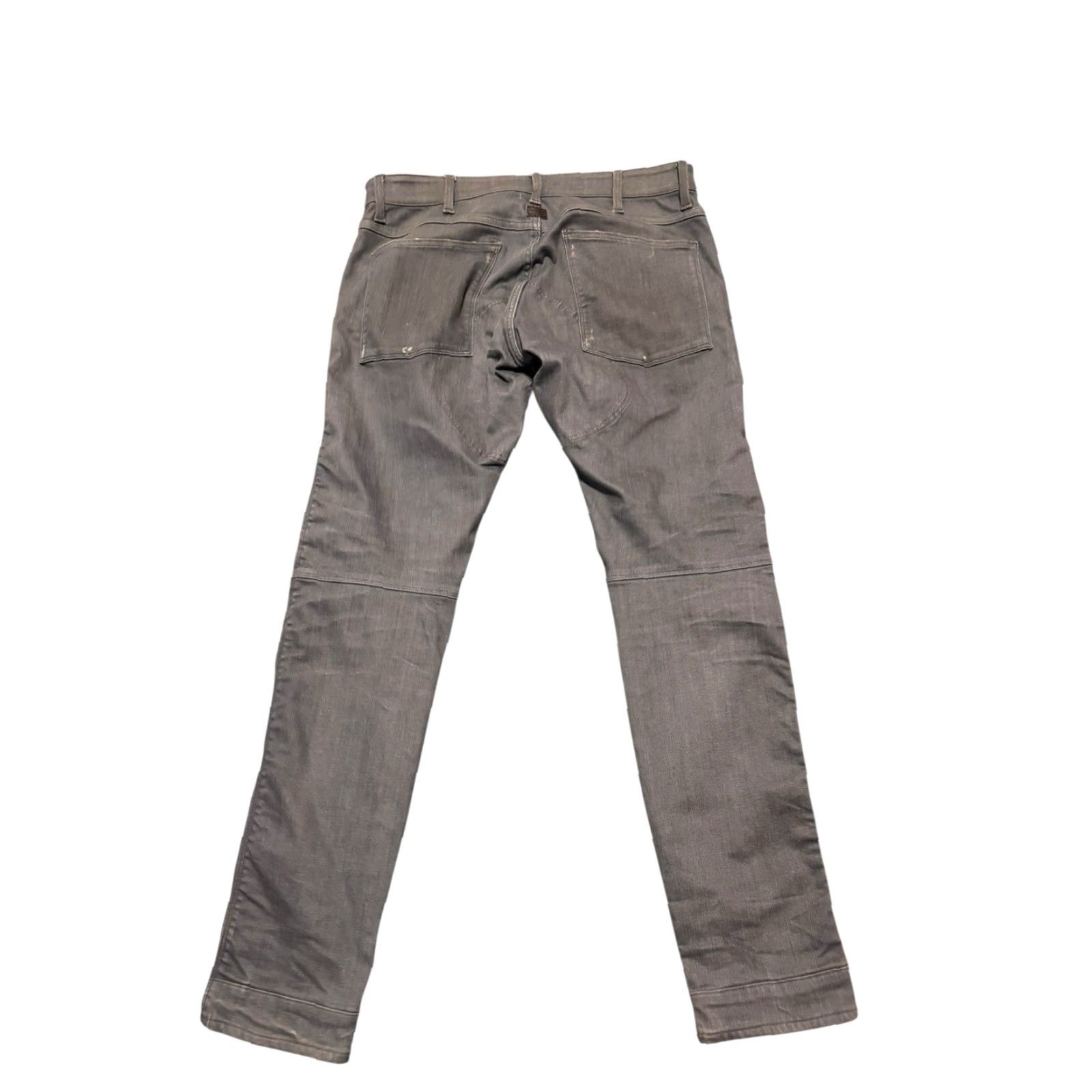 Vintage G-Star RAW 5620 3D Zip Knee Skinny Jeans Grey Distressed Moto Men’s 34x32 Size US 34 / EU 50 - 7 Thumbnail