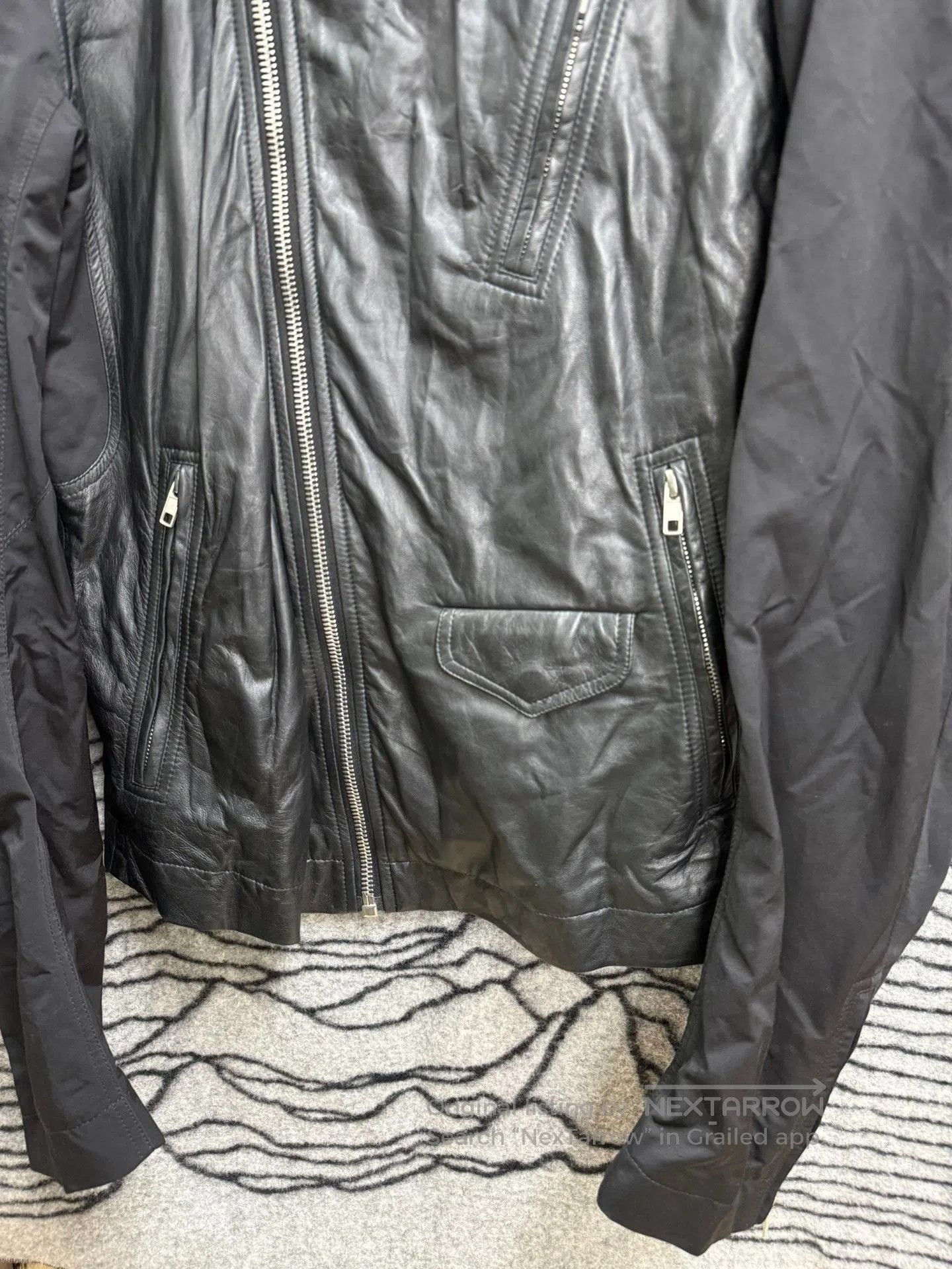 Rick Owens Rick Owens Sheepskin Paneled Biker Jacket. Size US M / EU 48-50 / 2 - 4 Thumbnail