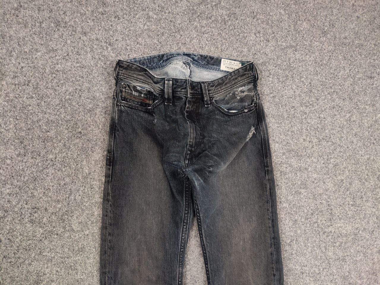 Diesel Diesel Thanaz Vintage Waxed Distressed Denim Jeans l.g.b. Size US 30 / EU 46 - 8 Thumbnail