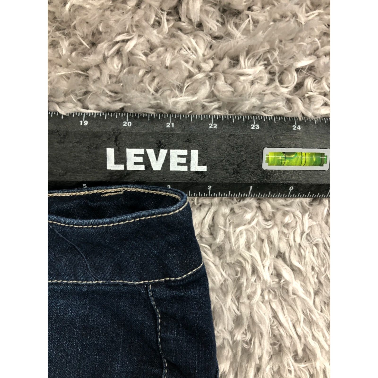 Vintage Blue Asphalt Jeans Skinny Plus Size 22 Womens Medium Wash Blue Denim 5-Pocket Design Regular Rise Belt Loops Zipper Button - 31in Inseam Size 40" / US 18 - 2 Thumbnail