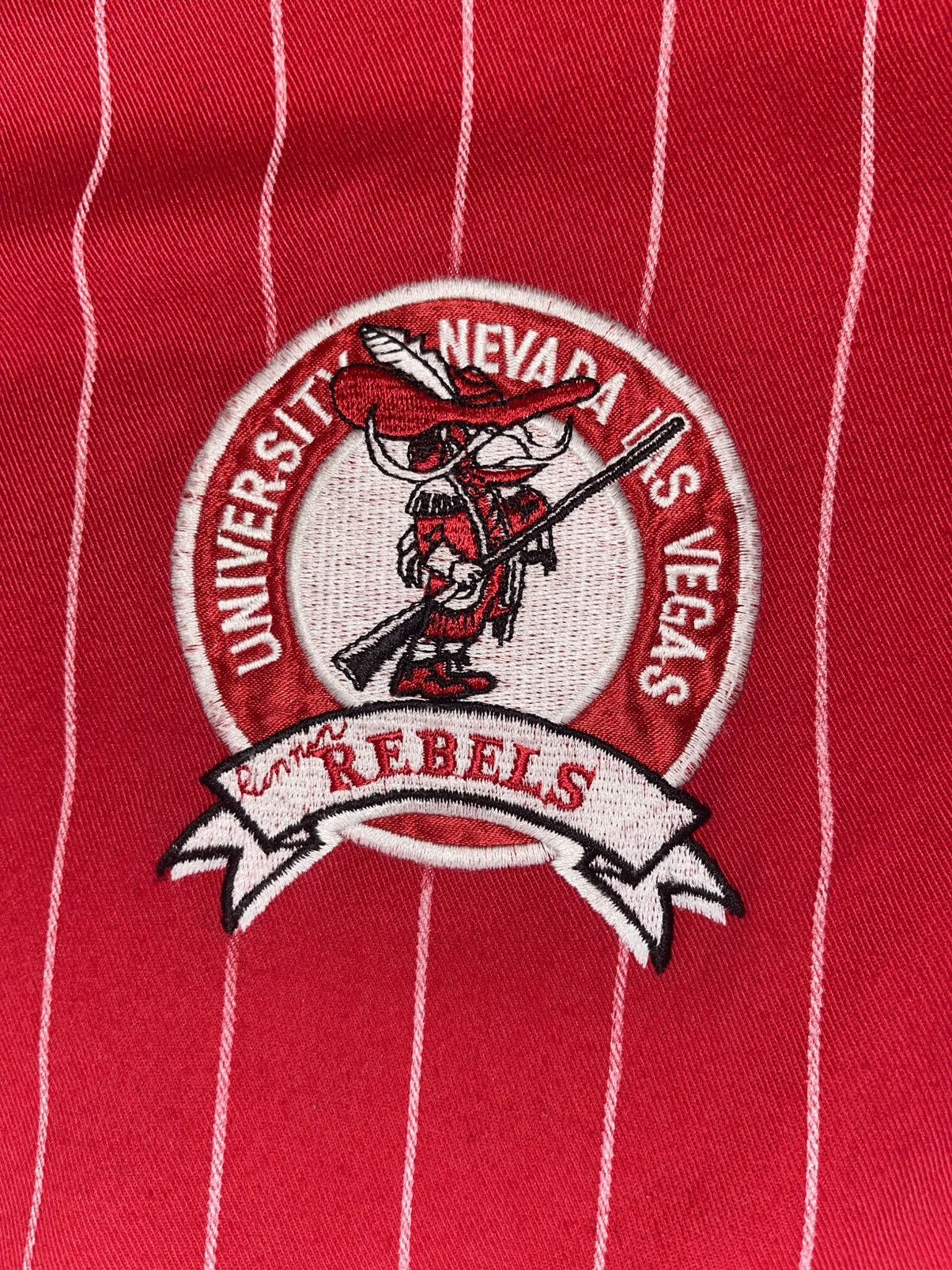 Starter VTG UNLV RUNNING REBELS UNLV PINSTRIPE BASEBALL JERSEY Size US L / EU 52-54 / 3 - 3 Thumbnail
