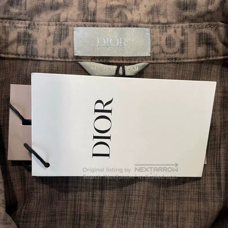 Dior Dior Logo full-print shirt-style brown jacket Size US S / EU 44-46 / 1 - 5 Thumbnail