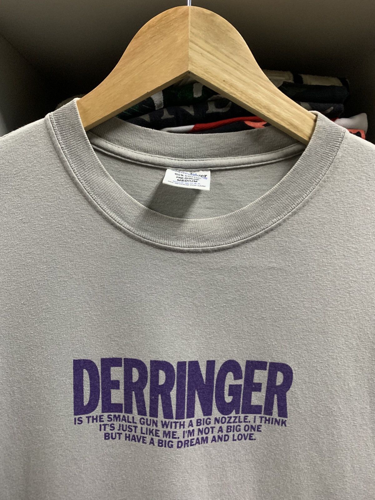 Vintage Vintage 90’s Derringer T-Shirt Size US M / EU 48-50 / 2 - 4 Thumbnail
