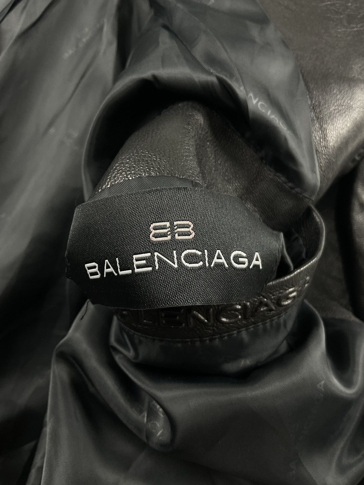 Balenciaga Vintage Balenciaga Leather Jacket Size US XL / EU 56 / 4 - 13 Thumbnail