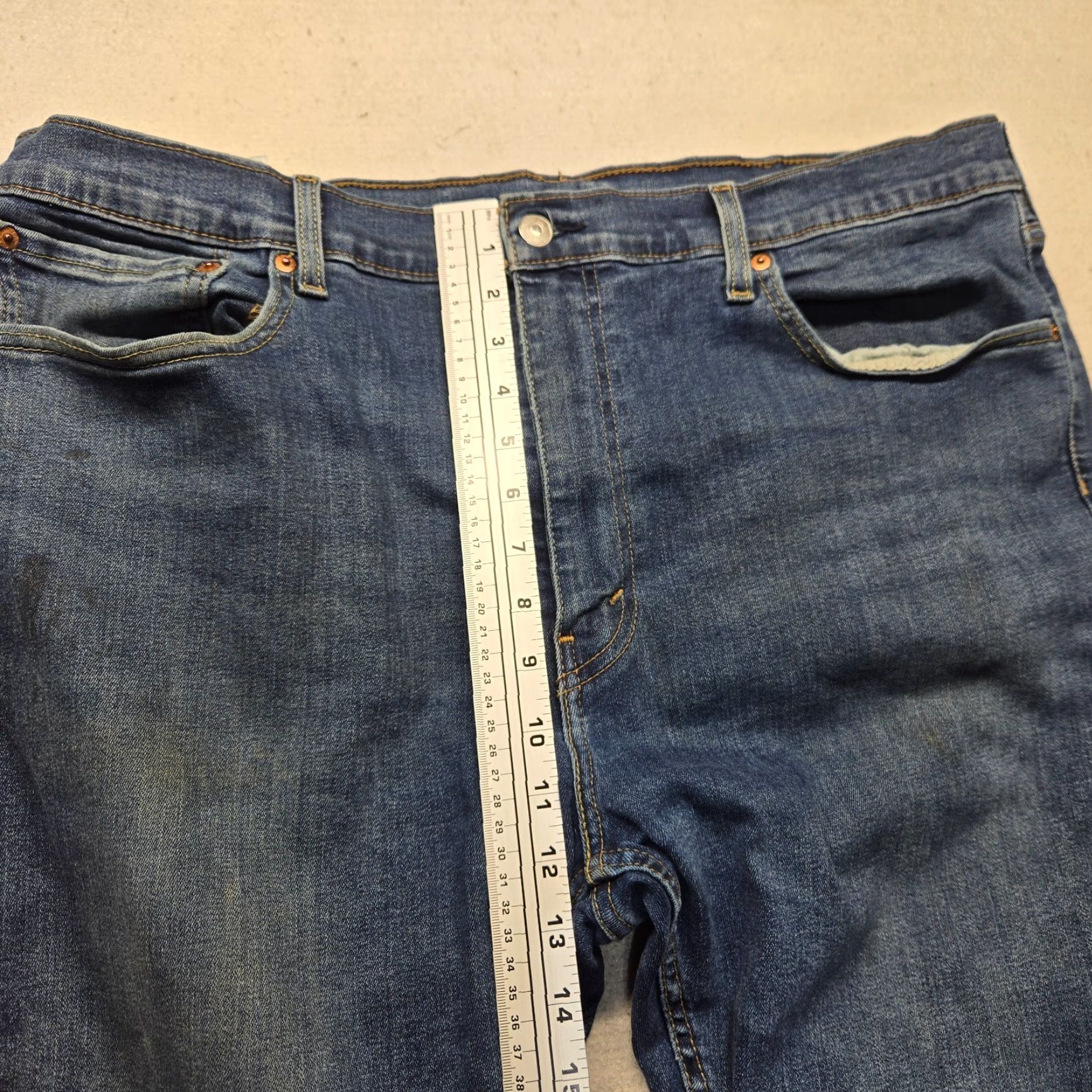 Levi's Levi's 502 Jeans Blue Mid Rise Regular Fit 40X32 Denim Pants Men Adult Size US 40 / EU 56 - 6 Thumbnail