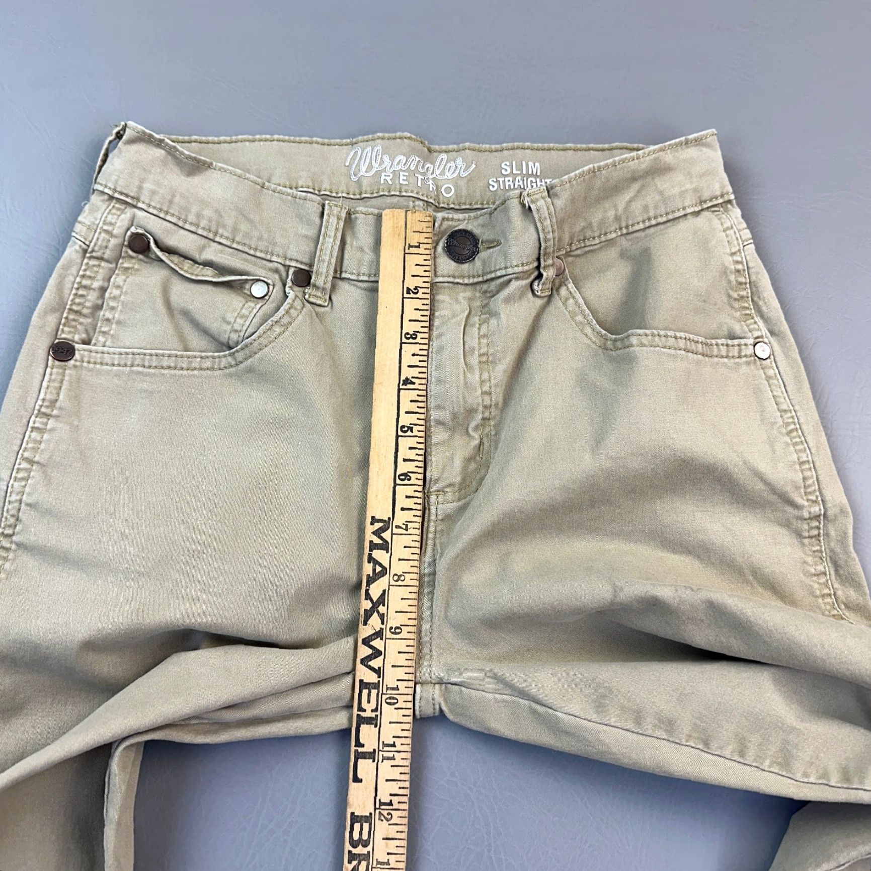 Wrangler VINTAGE Wrangler Retro Pants Mens 29x32 29x30 Fawn Slim Straight Western Cowboy Rodeo Size US 29 - 6 Thumbnail