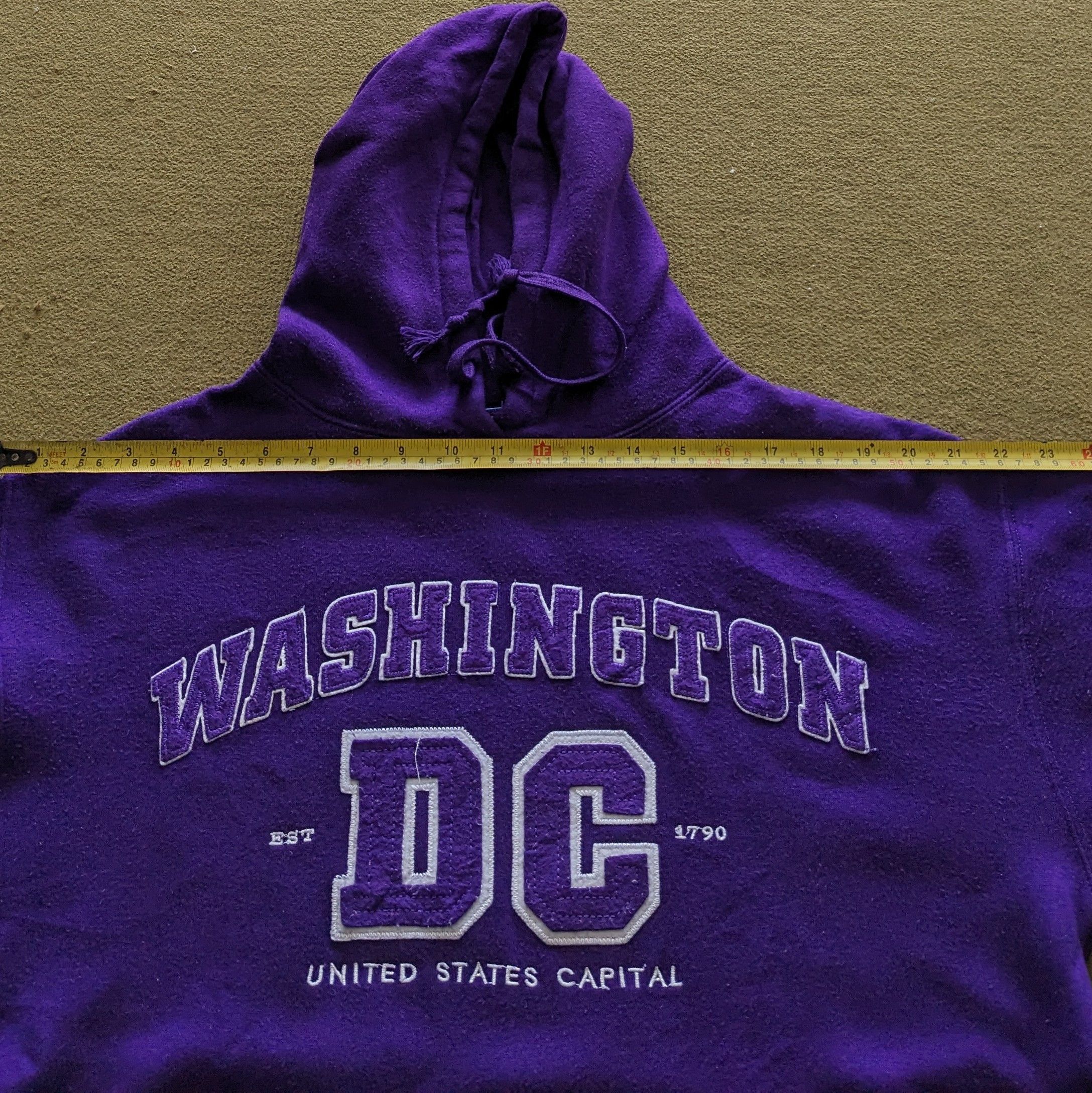 DC Vintage WASHINGTON DC United States Hoodies Size US L / EU 52-54 / 3 - 5 Thumbnail