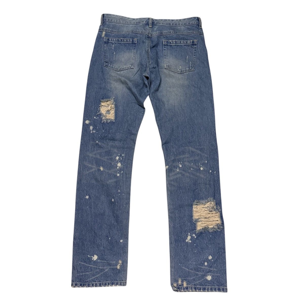 Japanese Brand Japanese Brand Distressed Denim Jeans Size US 32 / EU 48 - 2 Thumbnail