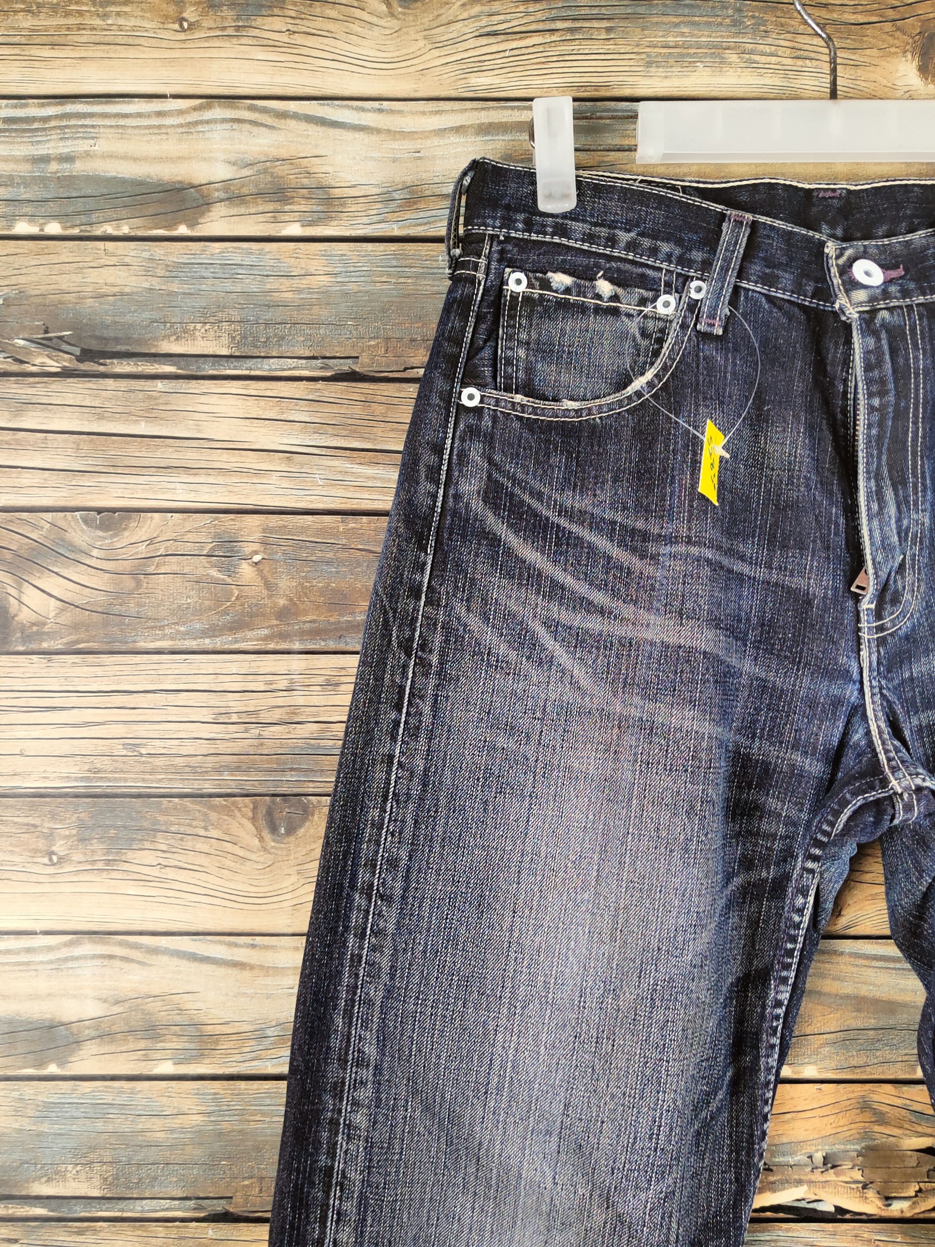 Levi's Levi's Black Distressed faded denim Jeans #S2830 Size US 29 - 3 Thumbnail