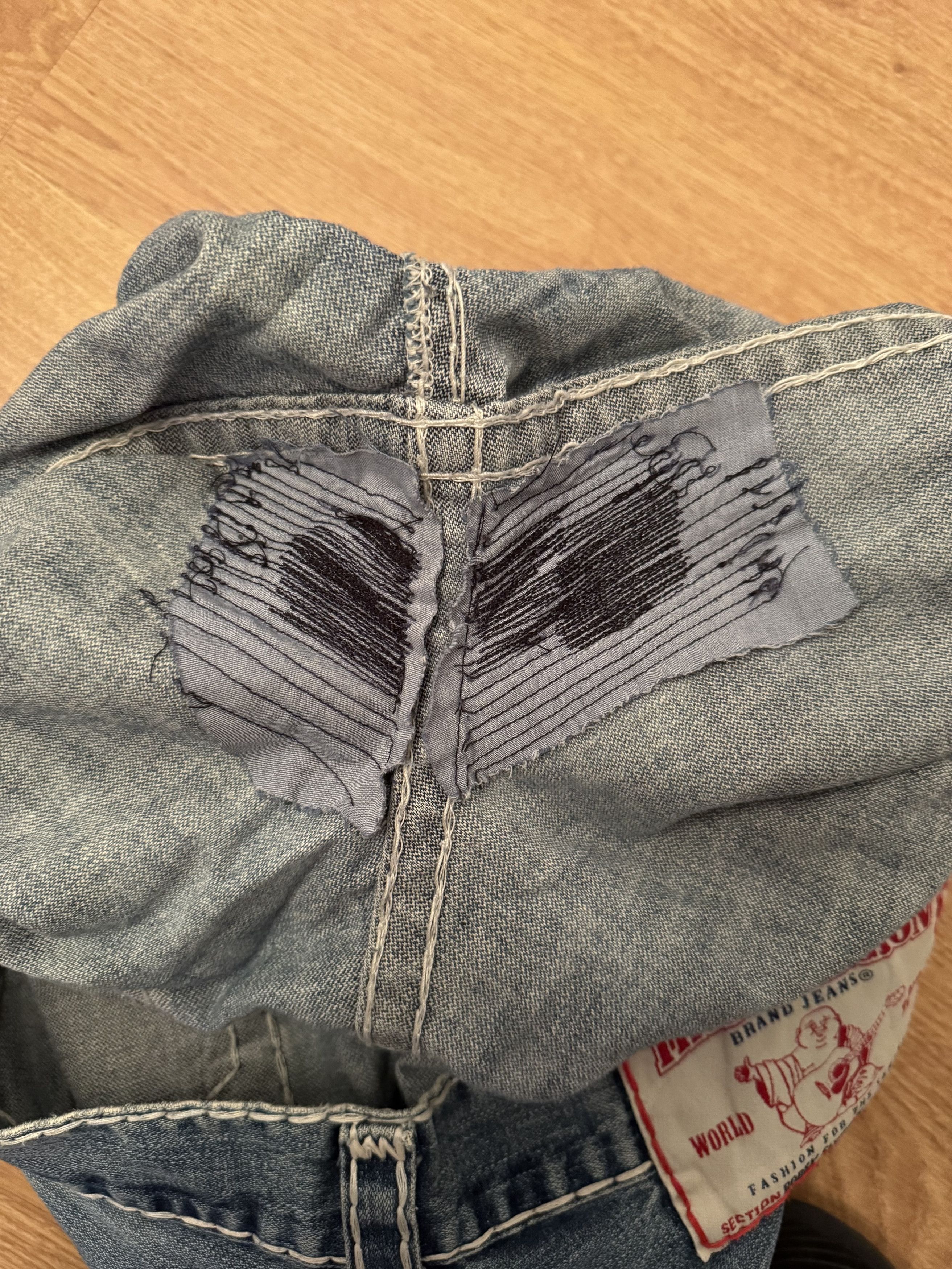 True Religion Vintage Y2K True Religion Dstressed Denim Jeans Size US 32 / EU 48 - 11 Thumbnail