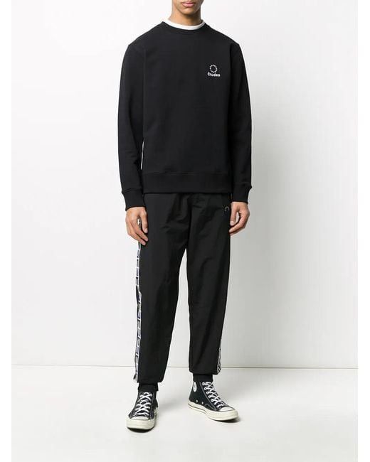 Etudes Études Black Crewneck Logo Sweatshirt Size US L / EU 52-54 / 3 - 7 Thumbnail