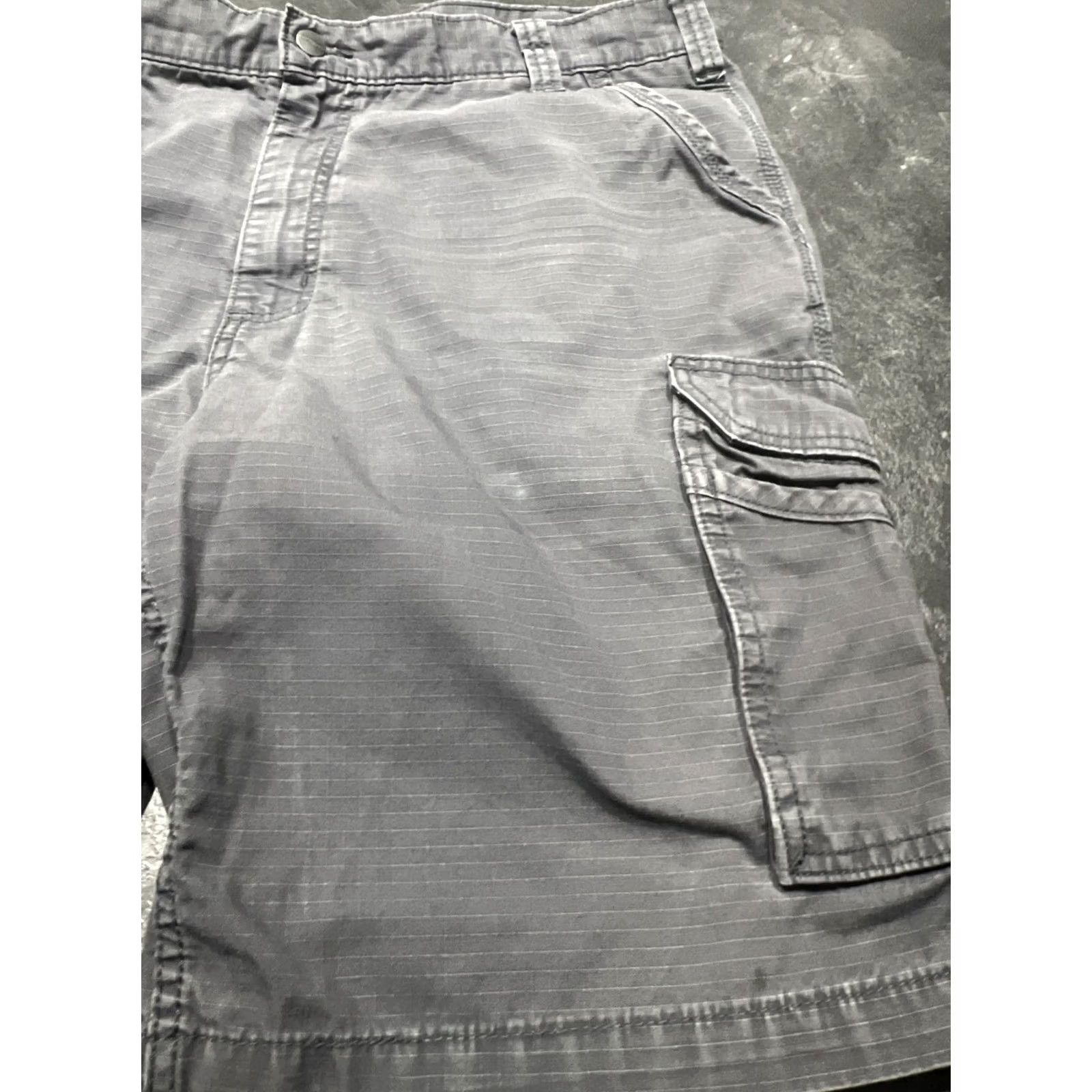 Carhartt Carhartt Cargo Shorts Gray Mens Size 40x11 Relaxed Fit Ripstop Canvas 11in Inseam Casual Workwear Size US 40 / EU 56 - 4 Thumbnail