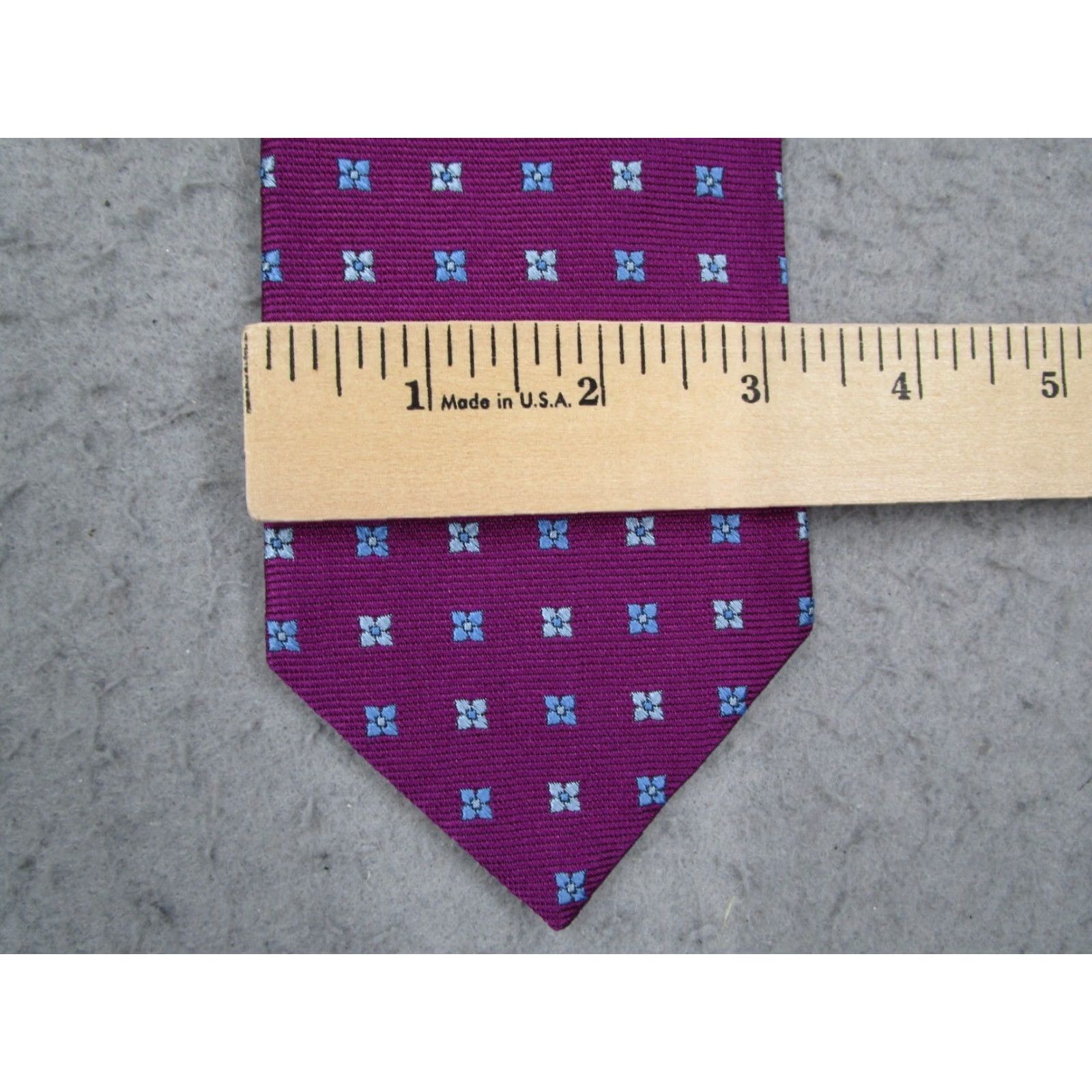 Brooks Brothers Brooks Brothers Makers Tie Mens Purple Silk Neck Tie Geometric Abstract Preppy Retro Made in USA 57"-60" Classic 100% Silk Size ONE SIZE - 6 Thumbnail