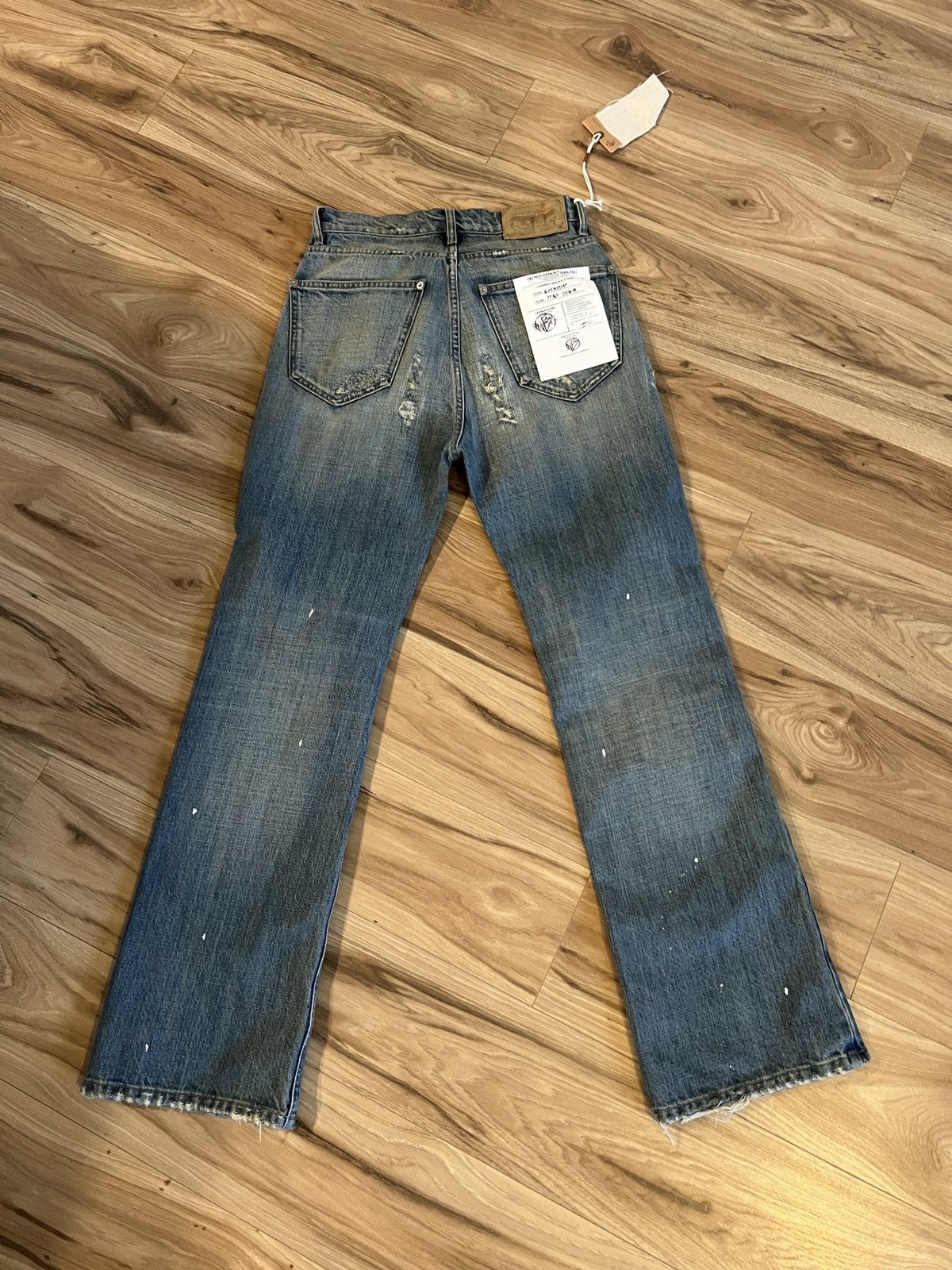 No Faith Studios No Faith Studios Italian Sewn & Worn Bootcut Denim Size US 31 - 8 Thumbnail
