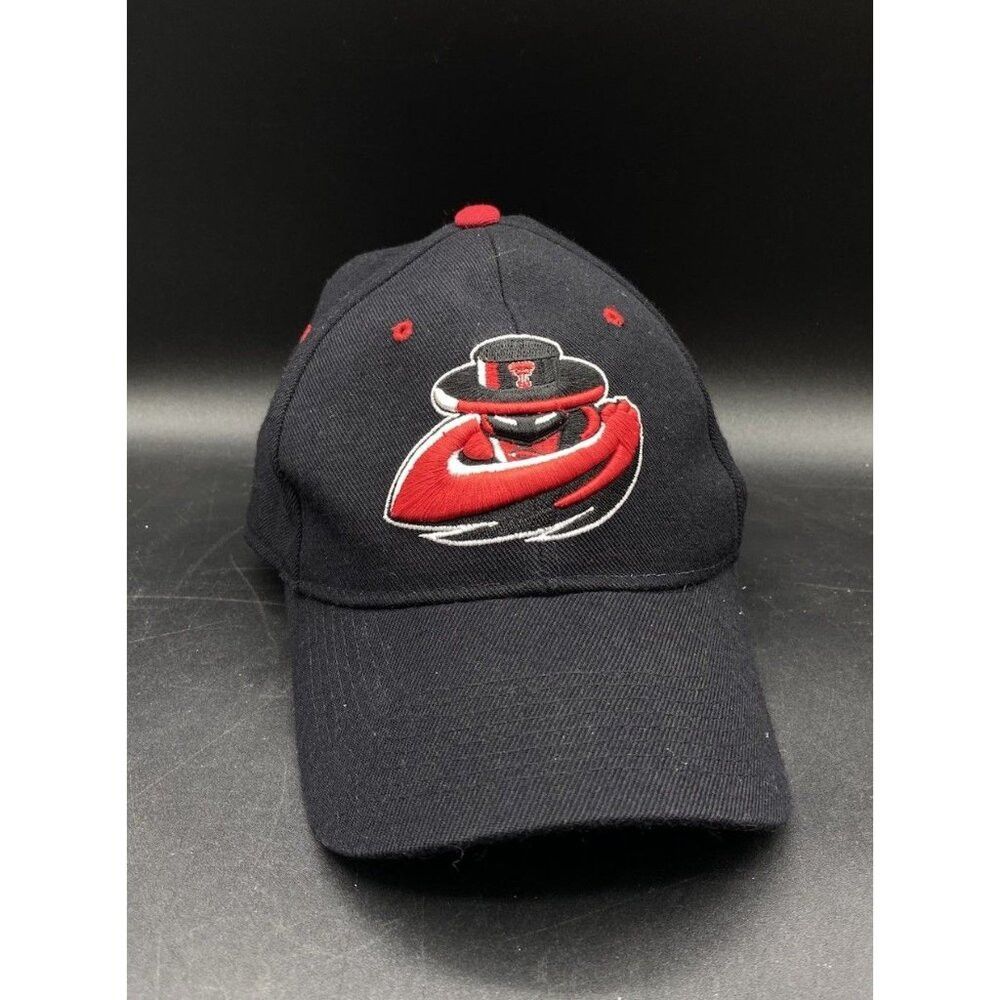 Zephyr Zephyr Brand Black Texas Tech Fitted Hat 7 1/4 Embroidery R Size ONE SIZE - 1 Thumbnail