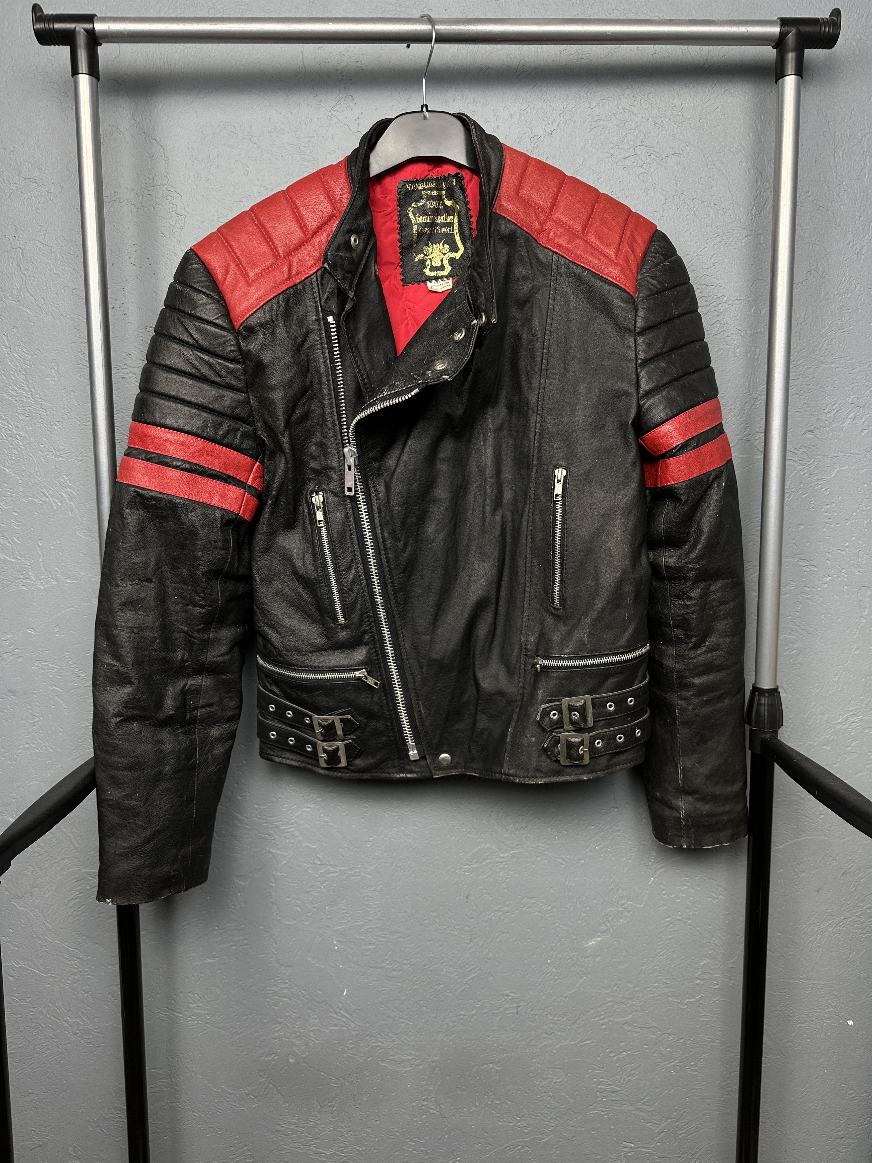 Genuine Leather 90s Vintage Mens Biker Leather Jacket Y2K Size US M / EU 48-50 / 2 - 1 Thumbnail