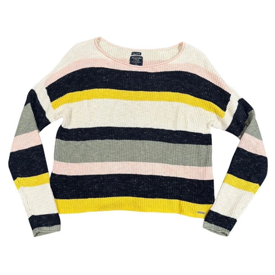 Abercrombie & Fitch Striped Knitted Sweater in Multi Size XL