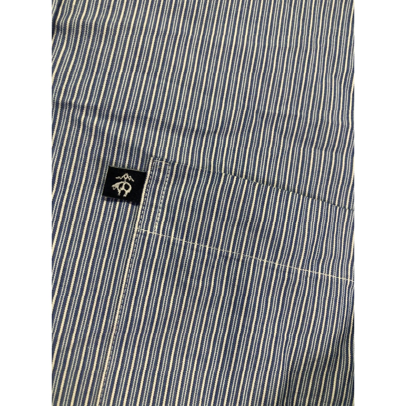 Brooks Brothers Brooks Brothers Shirt Mens XL Blue Stripe Slim Fit Long Sleeve Button Down Size US XL / EU 56 / 4 - 6 Thumbnail