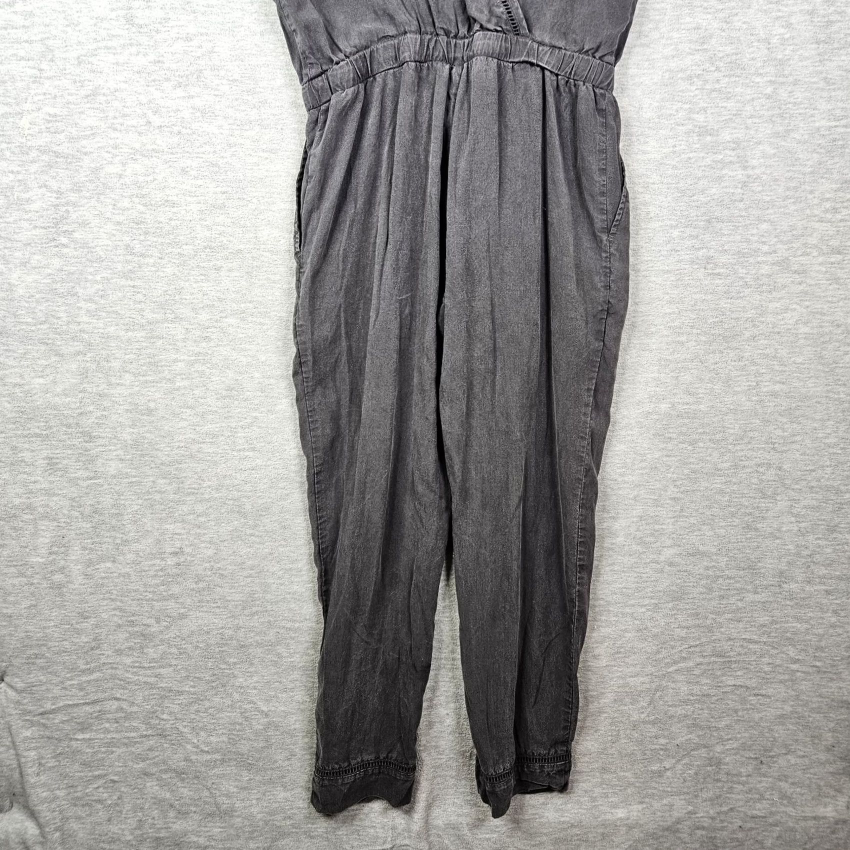 CLOT Cloth & Stone Women's Dark navy V-neck Cross Back Jumpsuit Size S Size 28" / US 6 / IT 42 - 6 Thumbnail