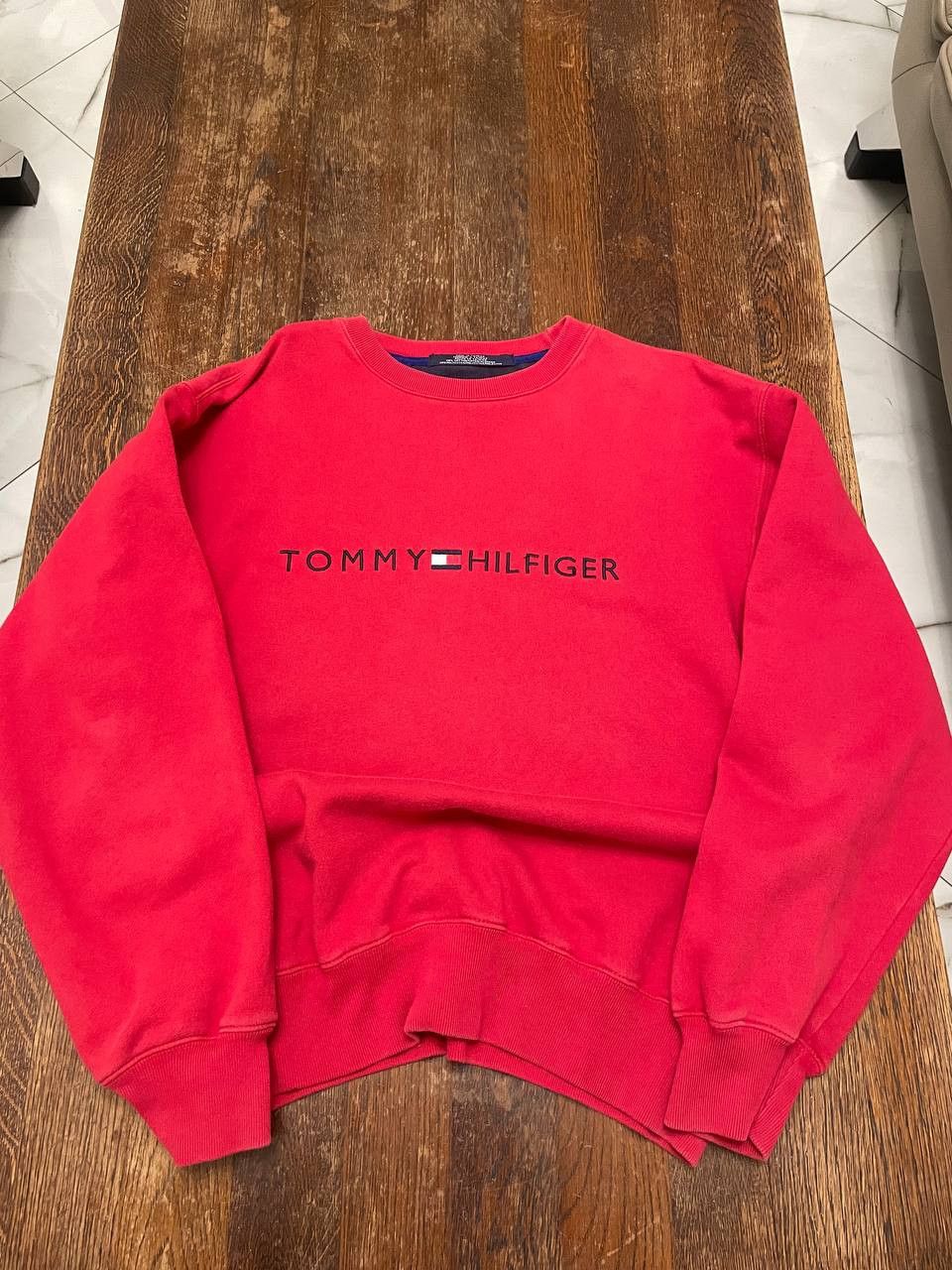Tommy Hilfiger Tommy Hilfiger Rare Vintage 90s Sweatshirt Red Size US S / EU 44-46 / 1 - 2 Thumbnail
