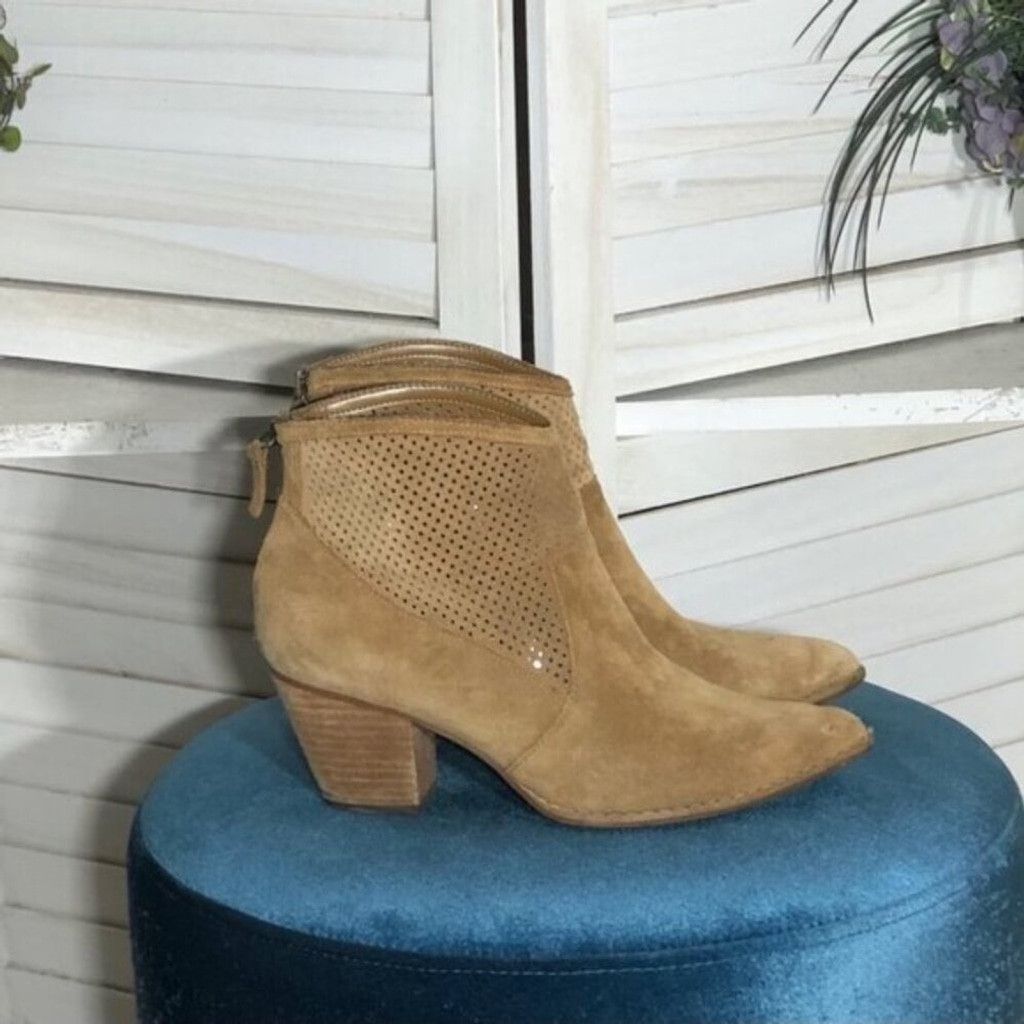 Treasure & Bond Treasure & Bond Ankle Boots Suede Leather Zip Caramel sz 8 Size US 8 / IT 38 - 5 Thumbnail