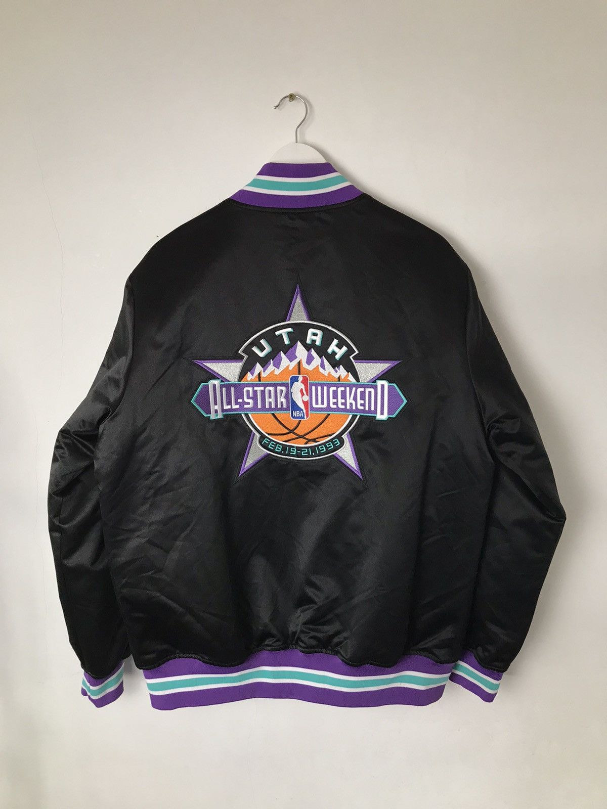 NBA Utah All Stars Weekend NBA,Hardwood Classics Nylon Bomber Size US L / EU 52-54 / 3 - 8 Thumbnail