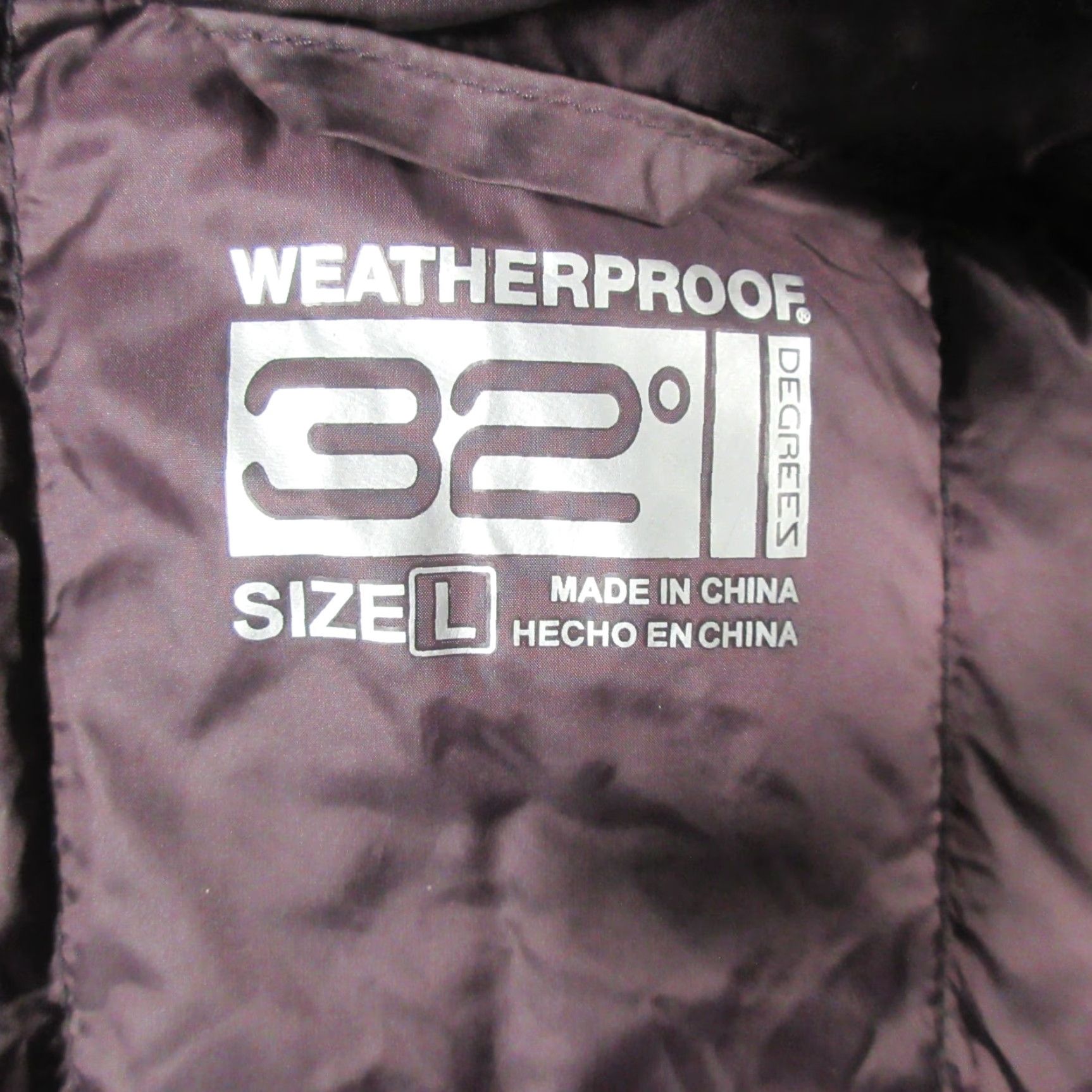Vintage 32 Degrees Heat Down Puffer Jacket Women's L Purple Quilted Packable Full Zip Long Sleeve Mid-Length Winter Casual Outdoor Size L / US 10 / IT 46 - 6 Thumbnail