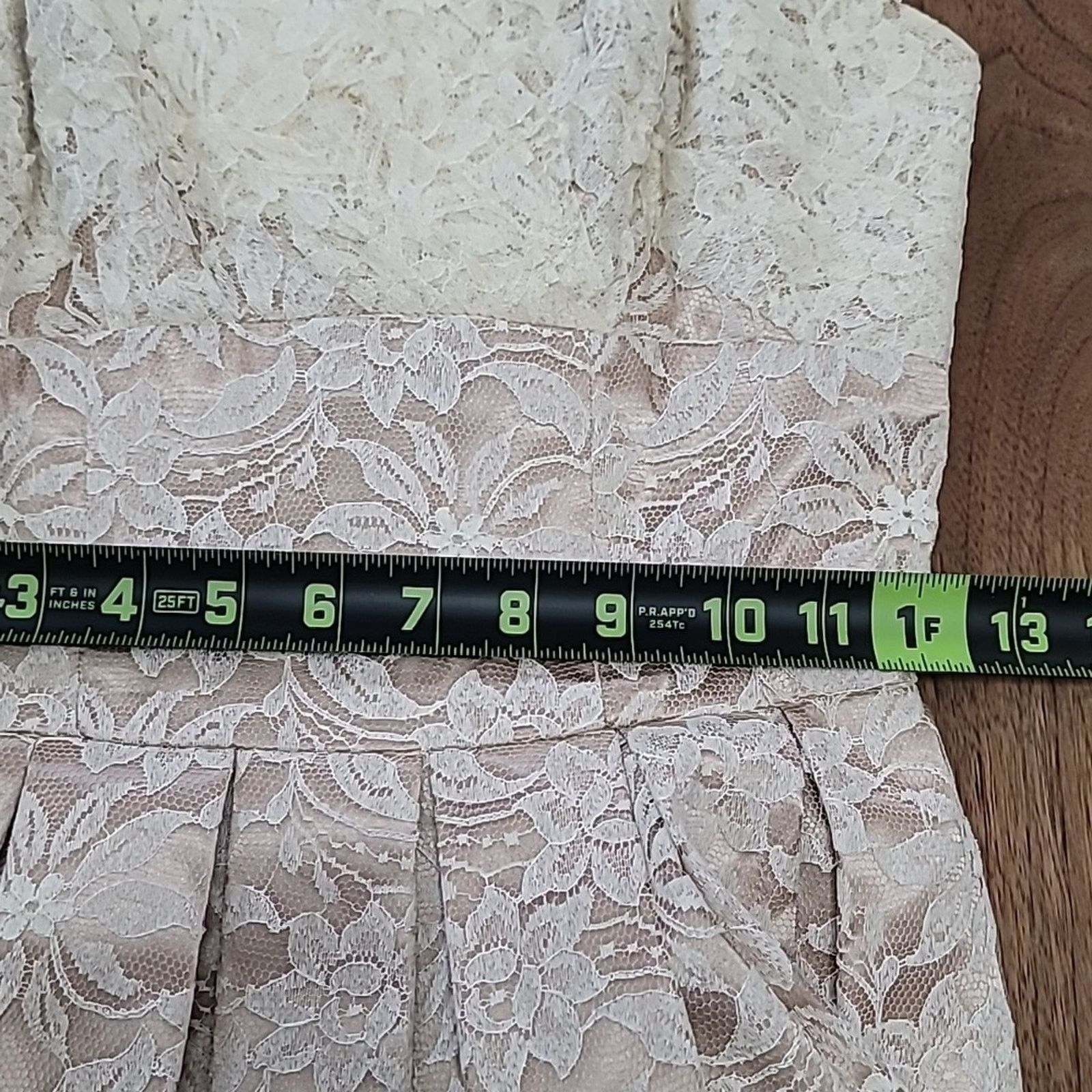 & Other Stories Vtg 1950s Tea Length, Lace Over Satin Cocktail Dress Size ONE SIZE - 15 Thumbnail